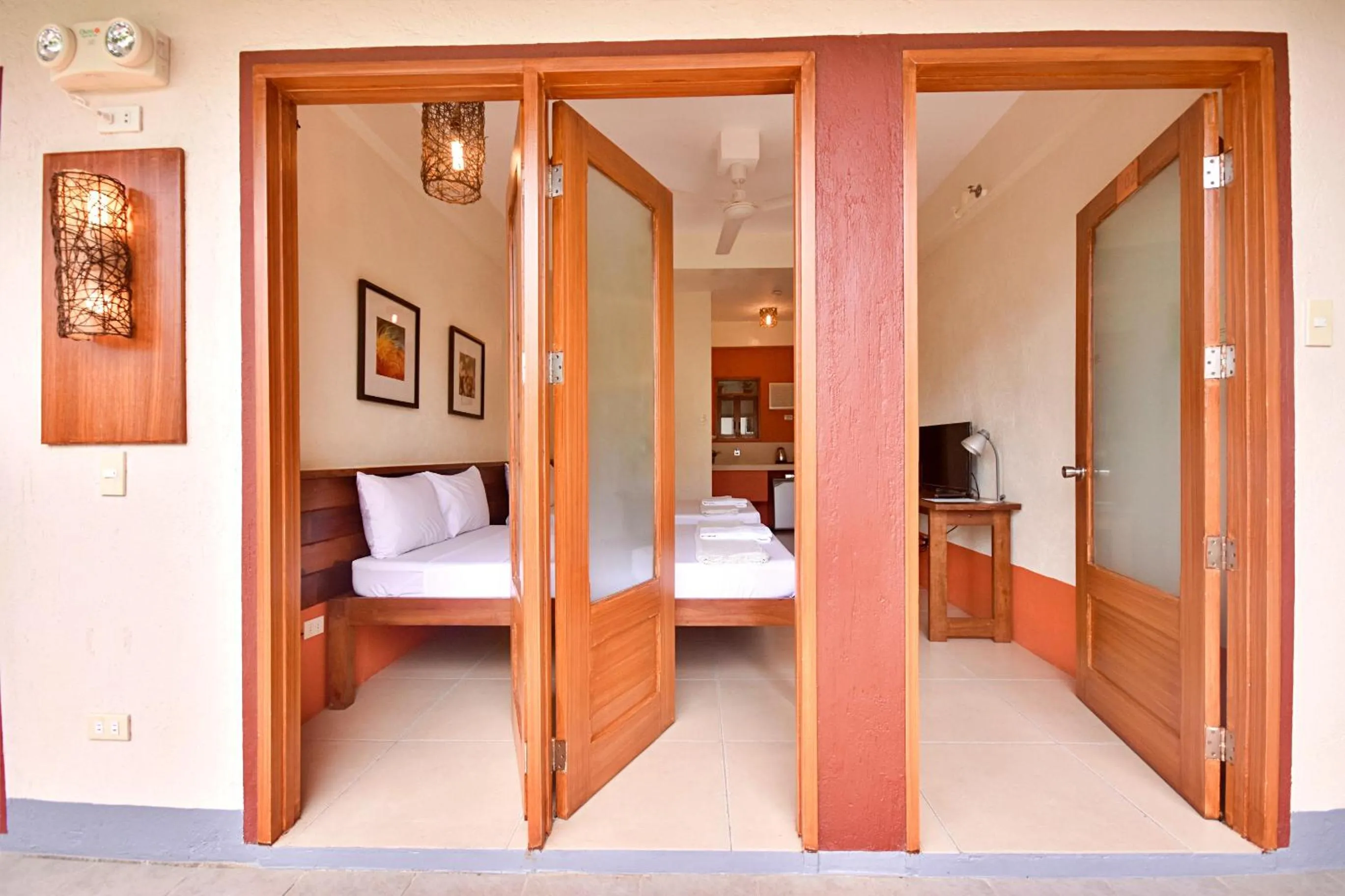 Bedroom, Bed in Agos Boracay Rooms + Beds