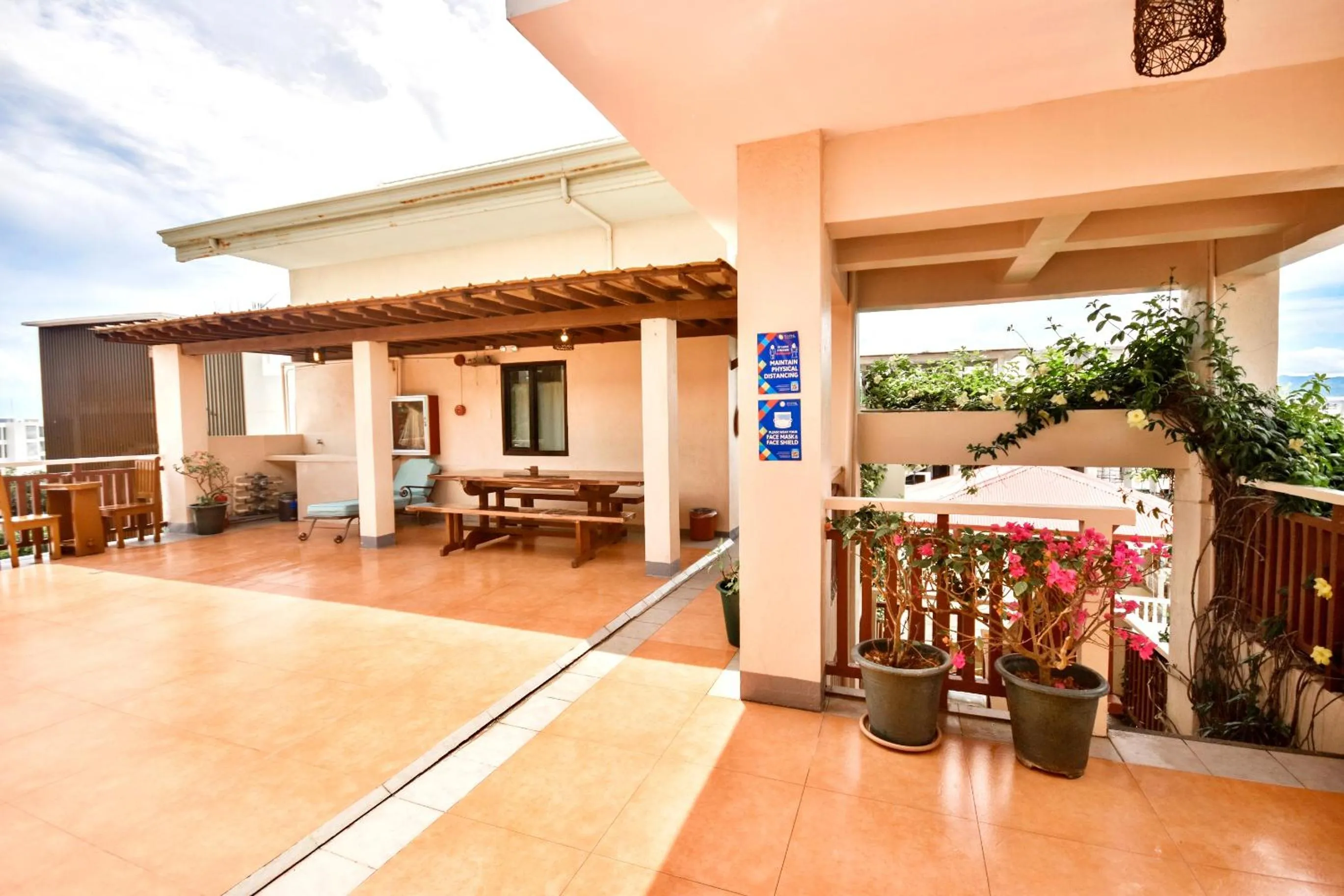 Balcony/Terrace in Agos Boracay Rooms + Beds