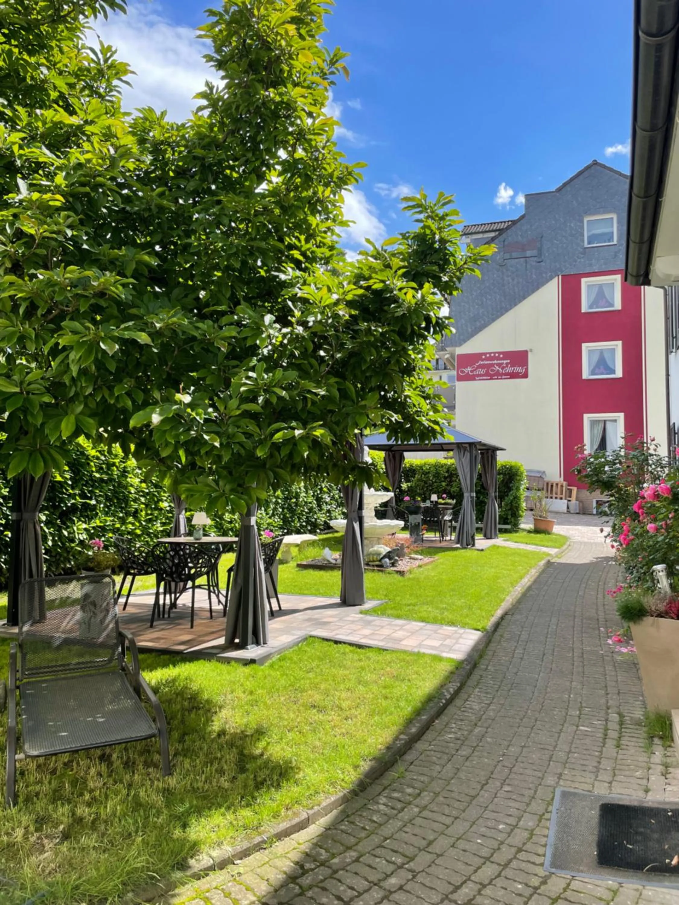 Garden view in Ferienhaus Nehring