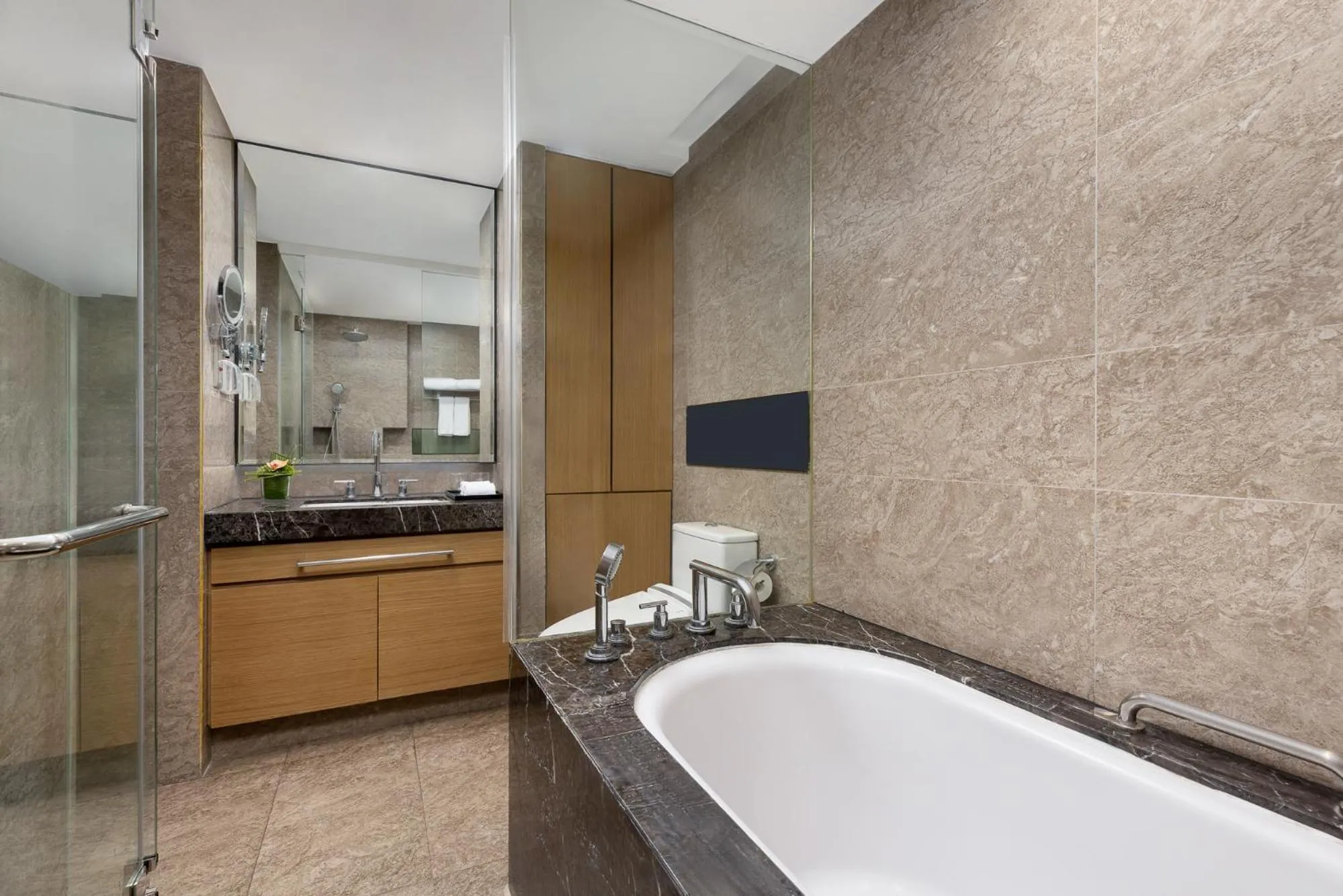 Bathroom in Ascott IFC Guangzhou - Free Shuttle Bus For Canton Fair