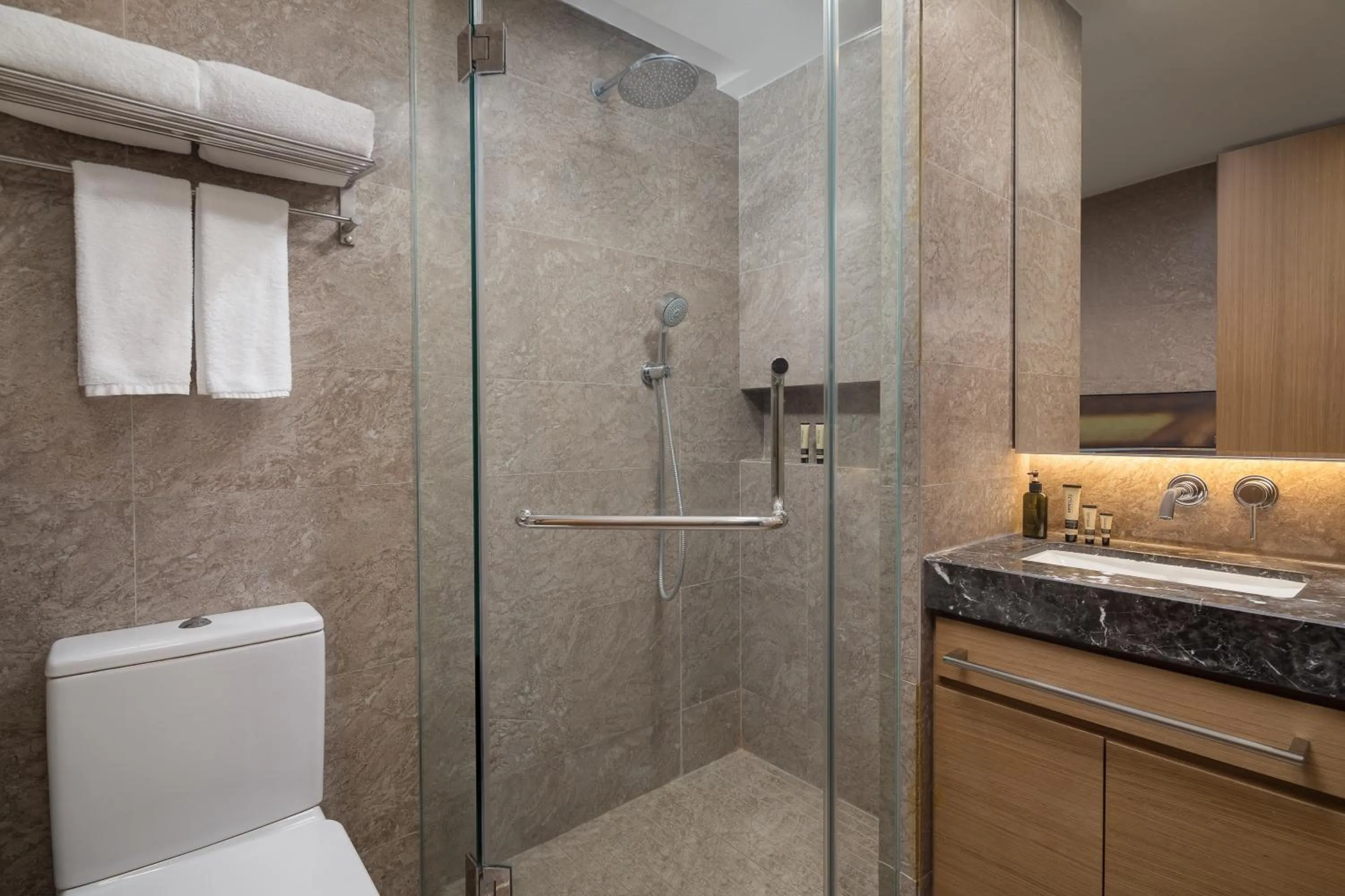 Bathroom in Ascott IFC Guangzhou - Free Shuttle Bus For Canton Fair