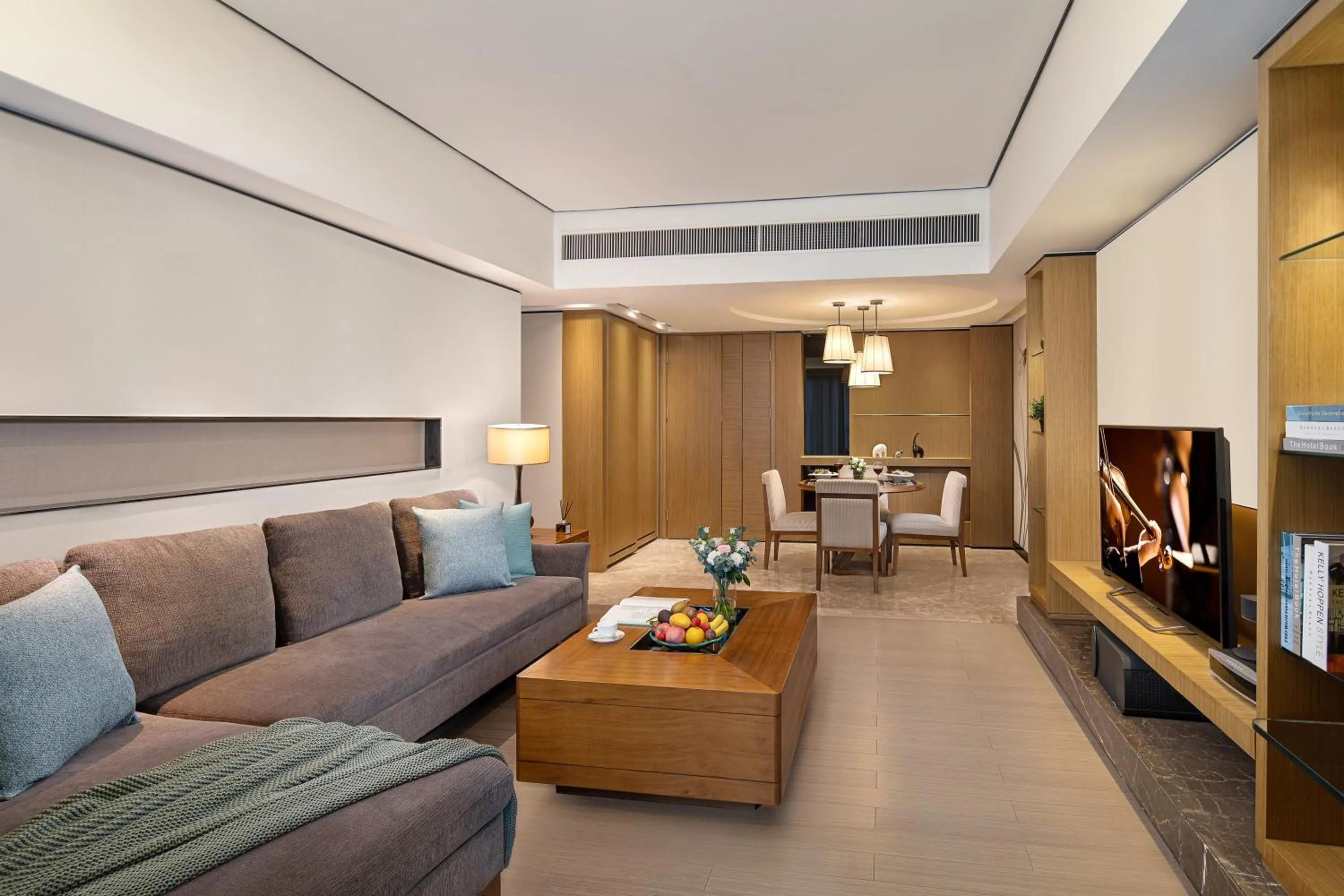 Living room in Ascott IFC Guangzhou - Free Shuttle Bus For Canton Fair