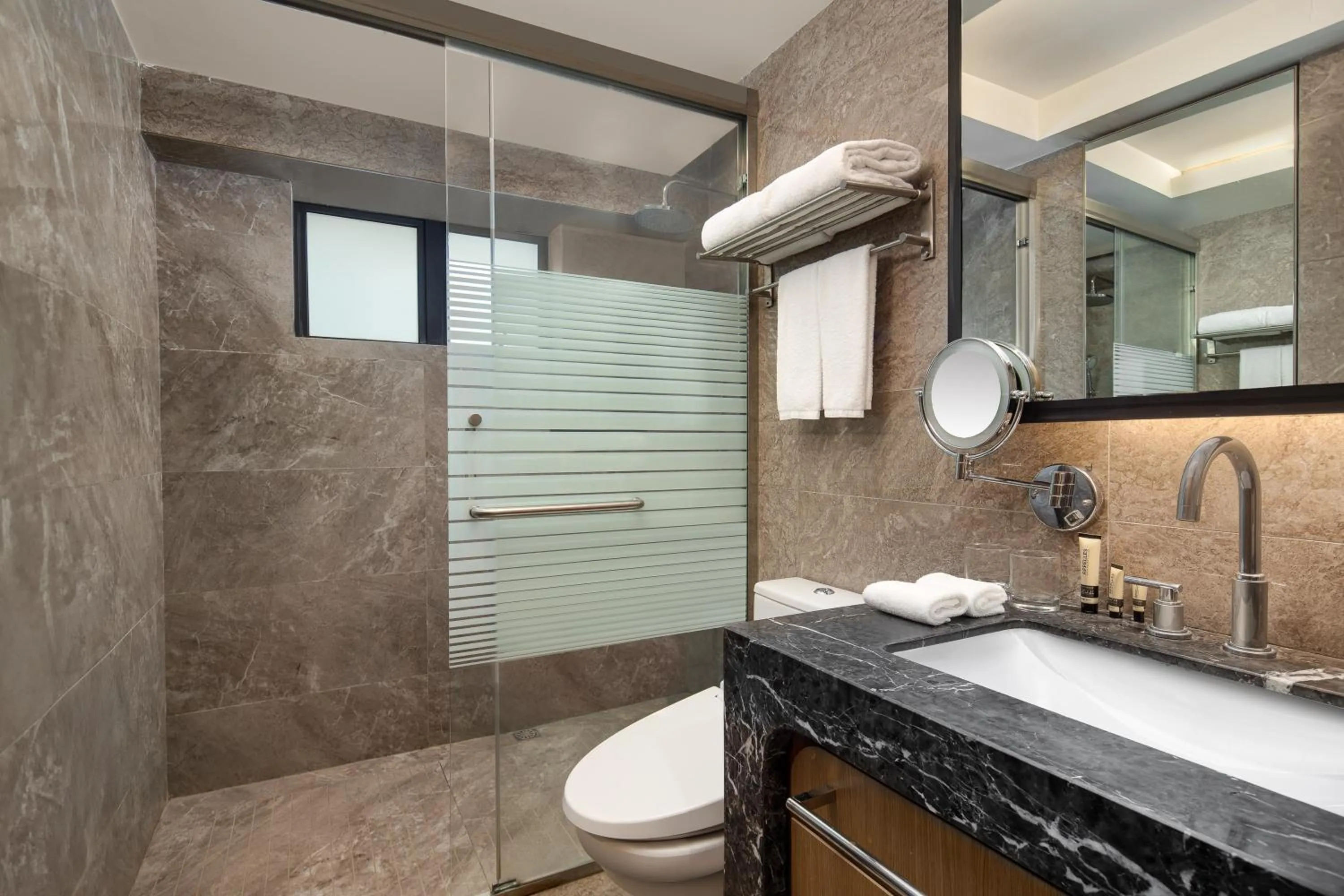 Bathroom in Ascott IFC Guangzhou - Free Shuttle Bus For Canton Fair