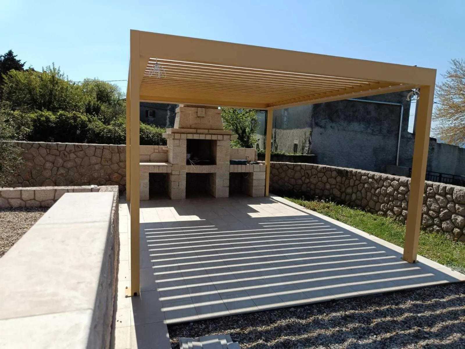Property building in Villa Muskatel KRK -with heated covered pool
