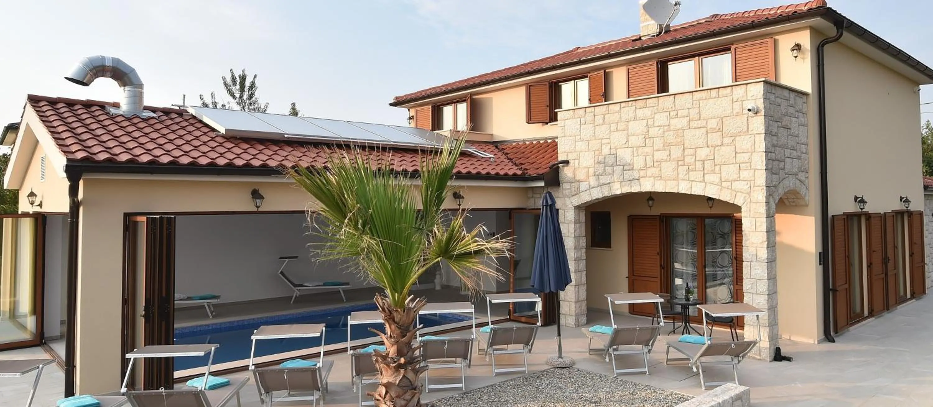View (from property/room) in Villa Muskatel KRK -with heated covered pool