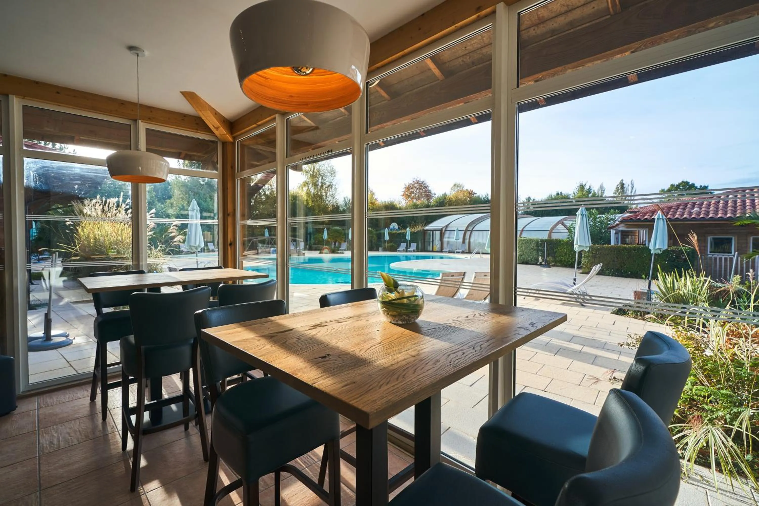 Dining area in Les Cottages Du Lac