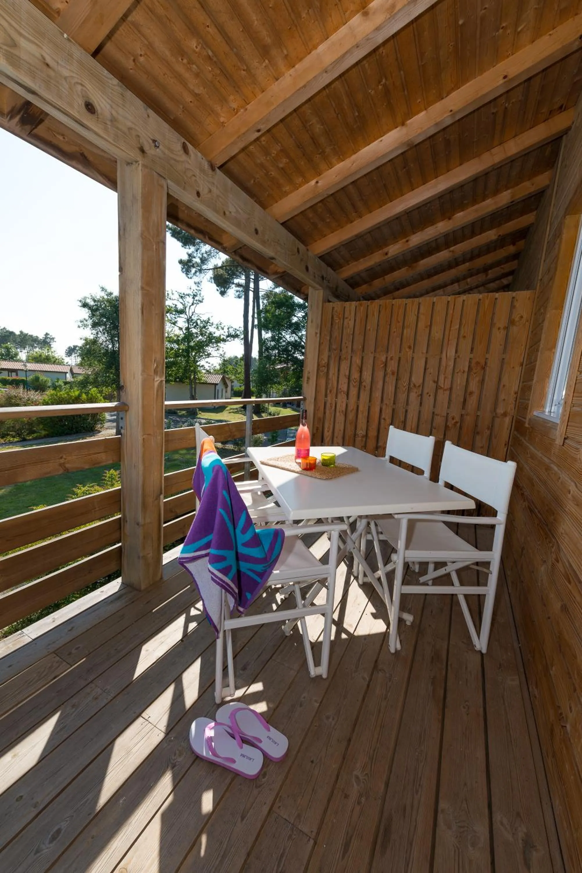 Balcony/Terrace in Les Cottages Du Lac