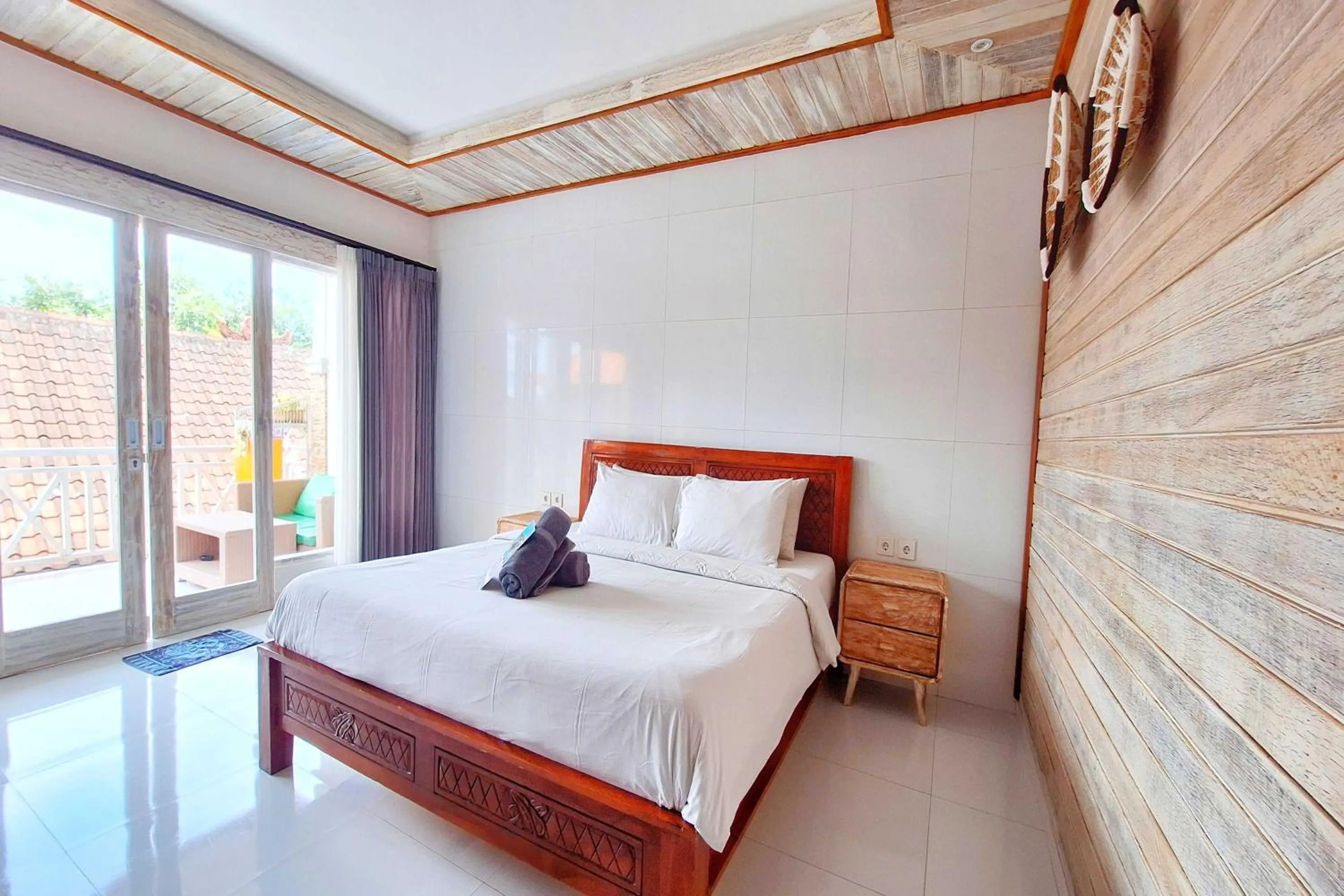 Bed in The Beach Huts Lembongan