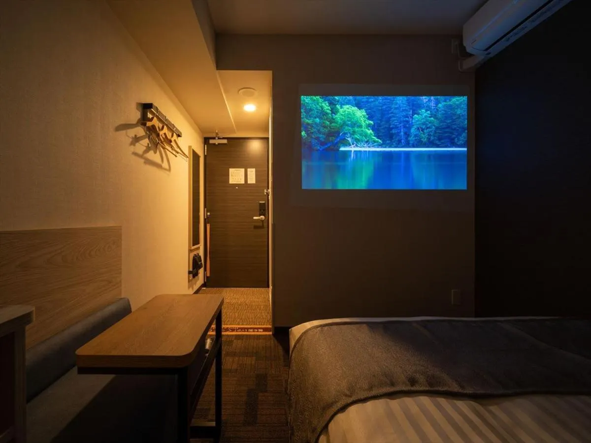 TV and multimedia, Bed in Super Hotel Premier Saitama Higashiguchi