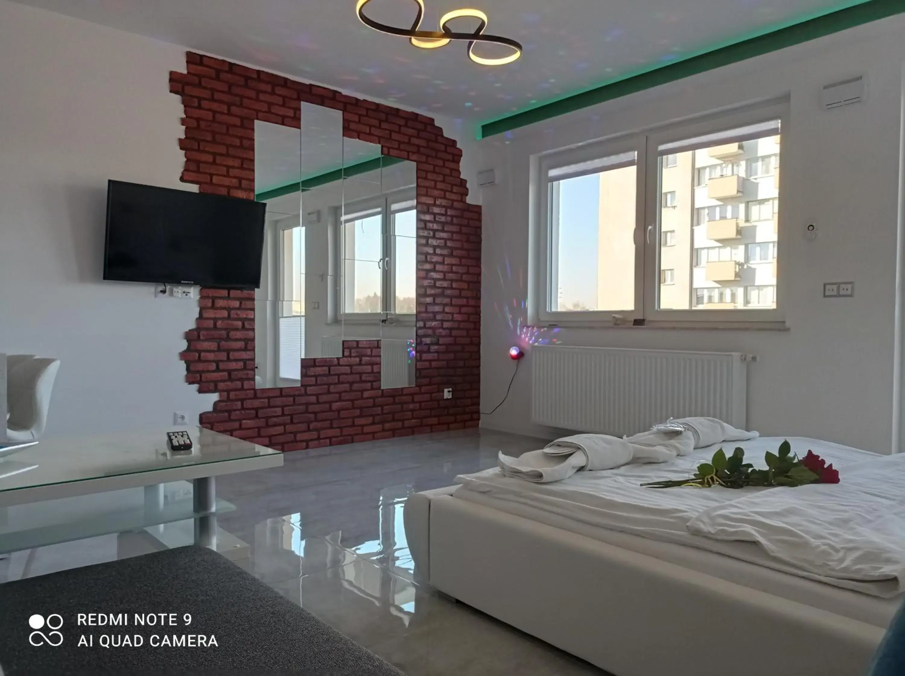 King Room with Two King Beds in Good Day Apartments- private parking new town King Room with Two King Beds in Good Day Apartments- private parking new town