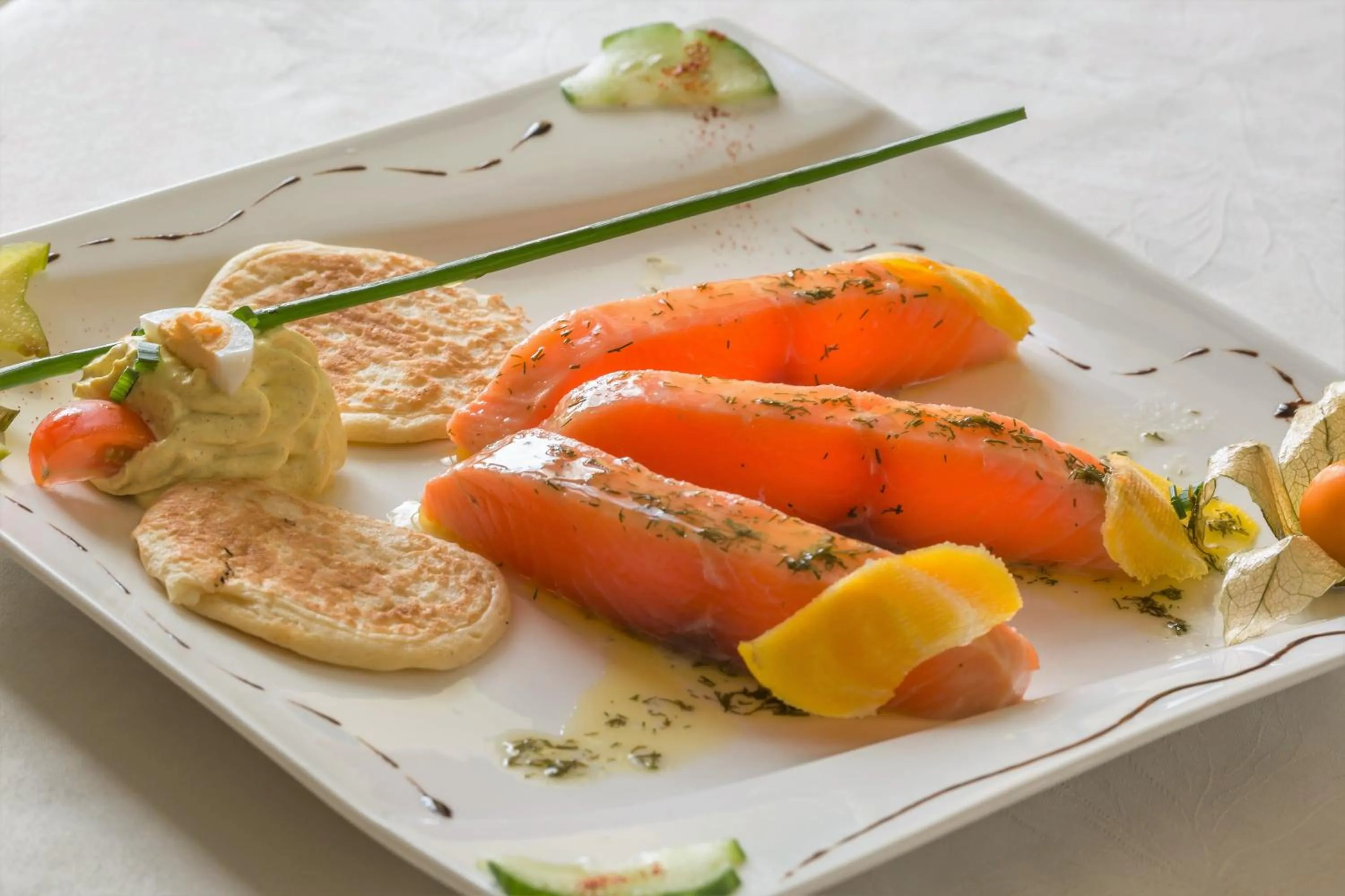 Food close-up in Auberge Du Cheval Blanc