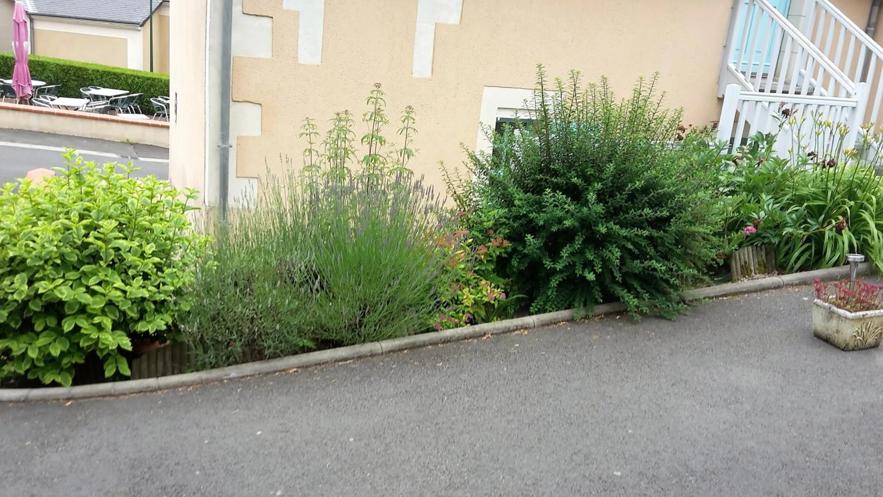 Balcony/Terrace in Auberge Du Cheval Blanc