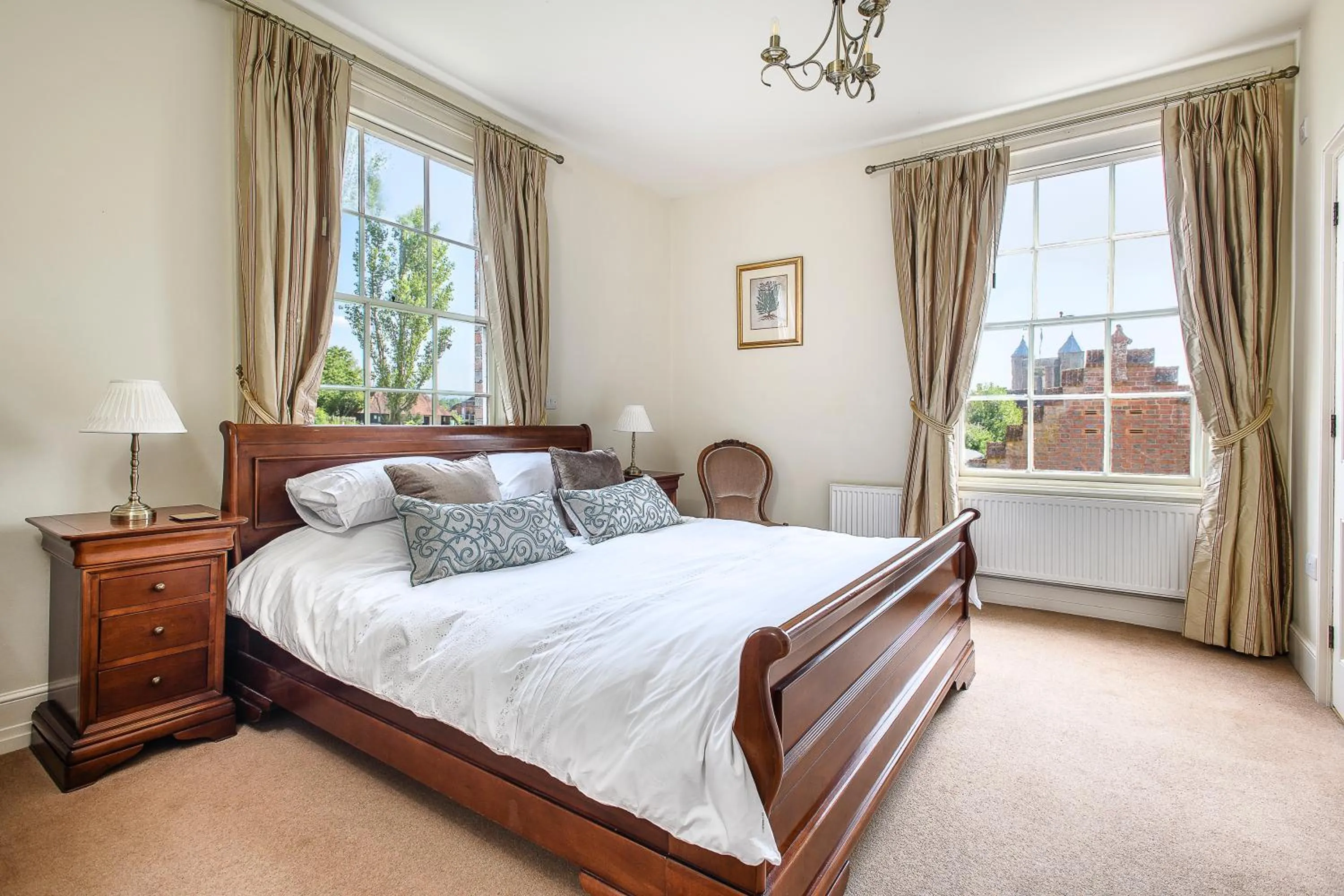Bed in Sissinghurst Castle Farmhouse