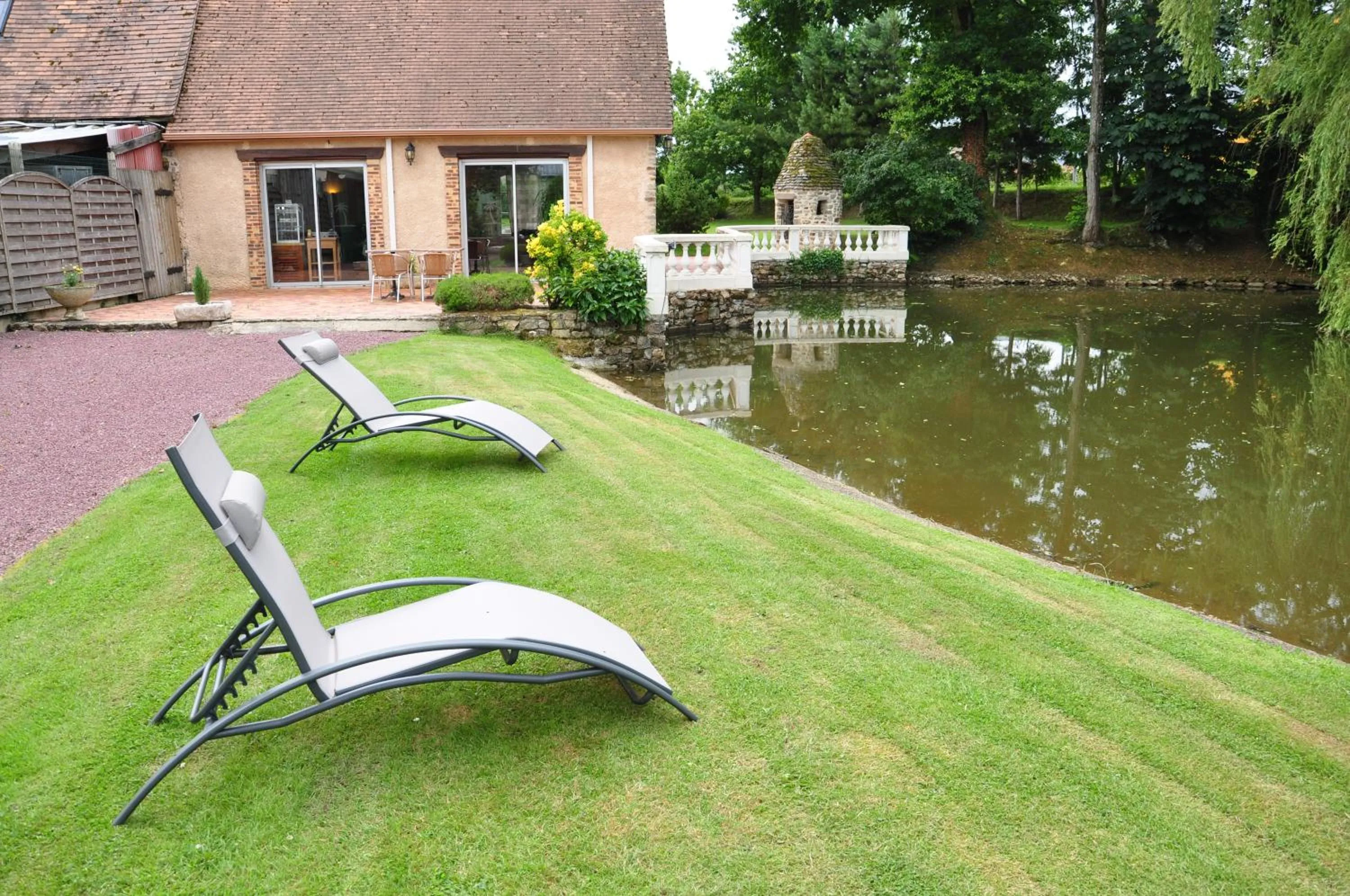 Garden in Logis Hotel Oasis