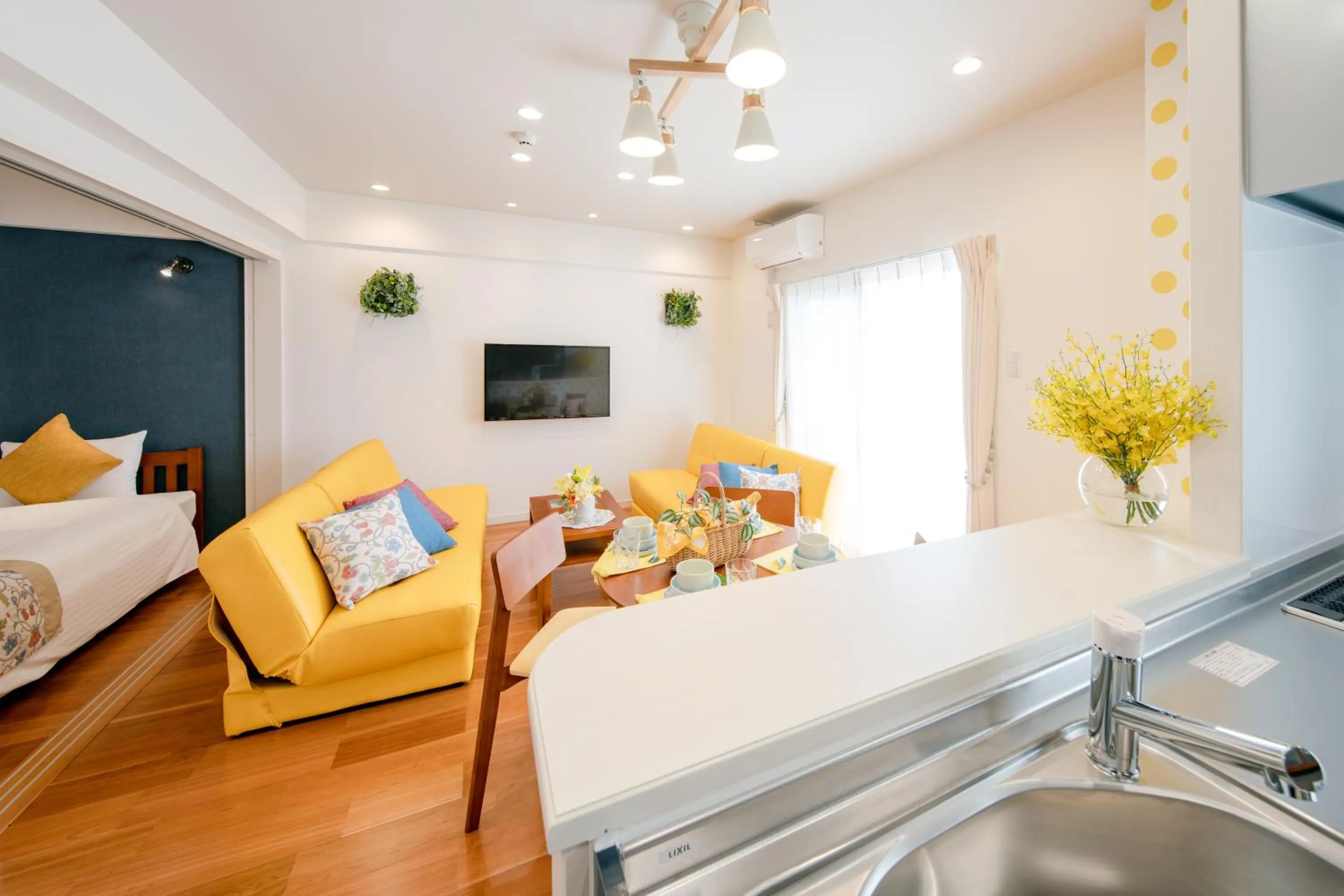 Bed in Hotel Haabesu Okinawa