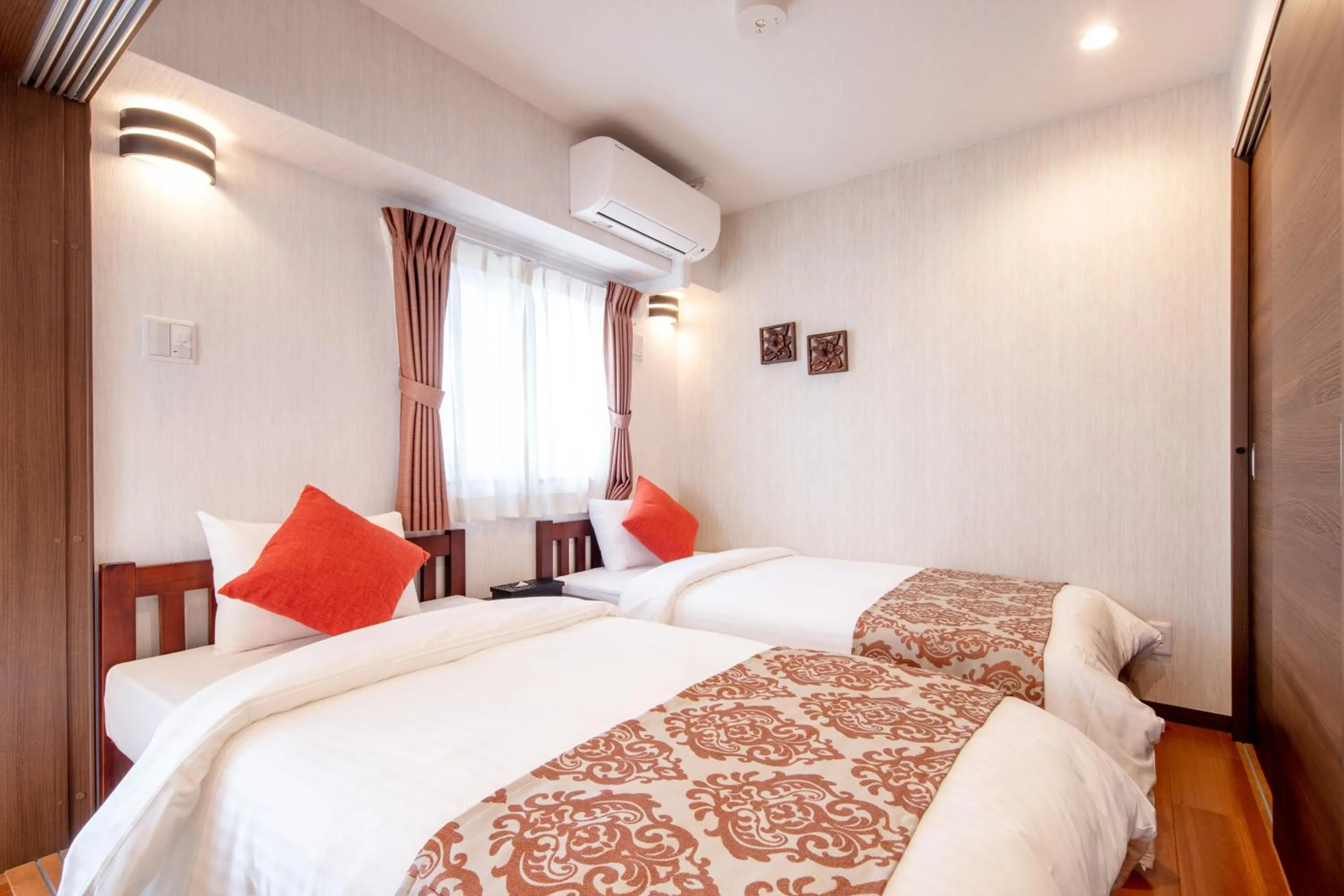 Bed in Hotel Haabesu Okinawa