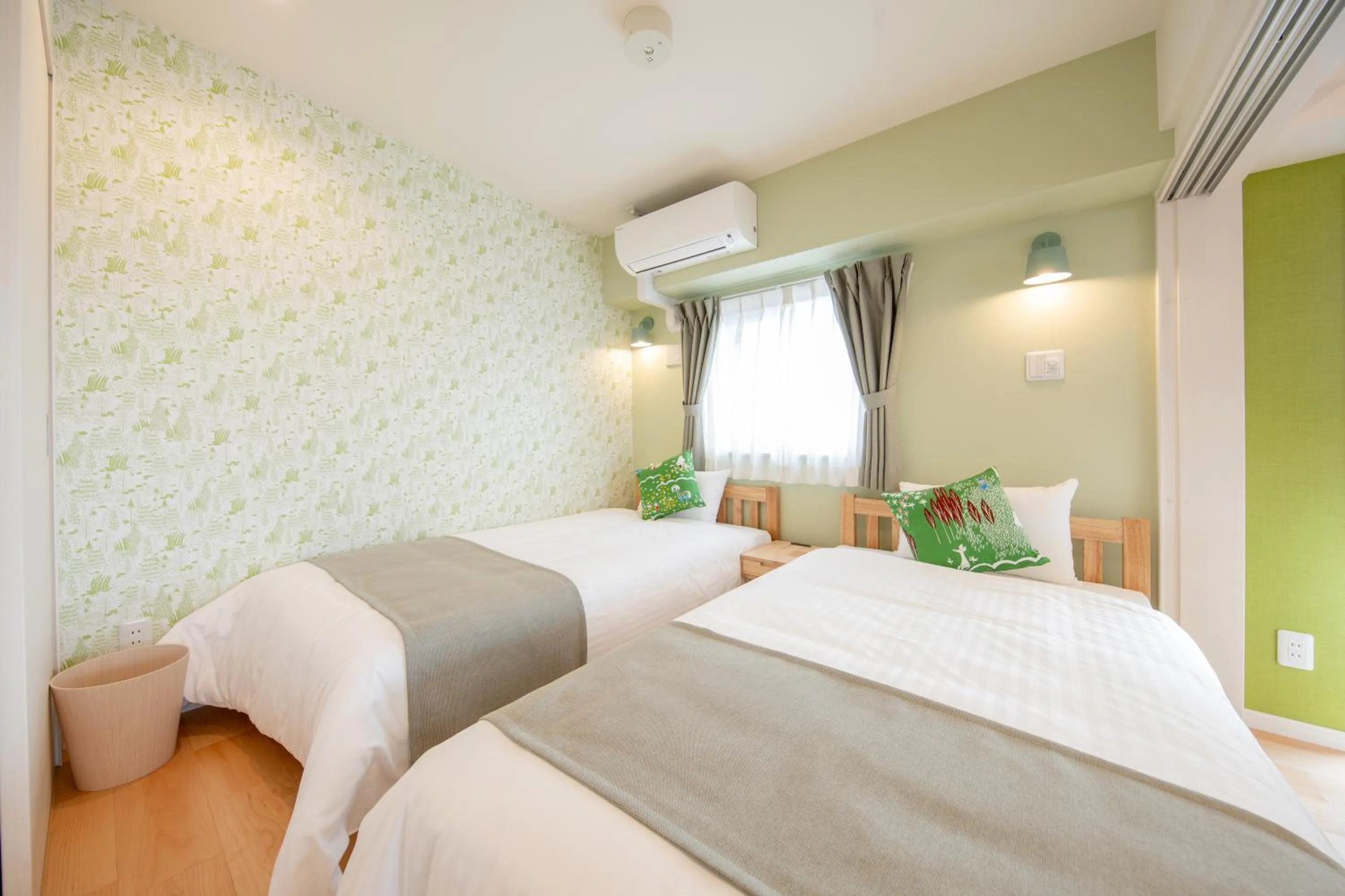 Bed in Hotel Haabesu Okinawa