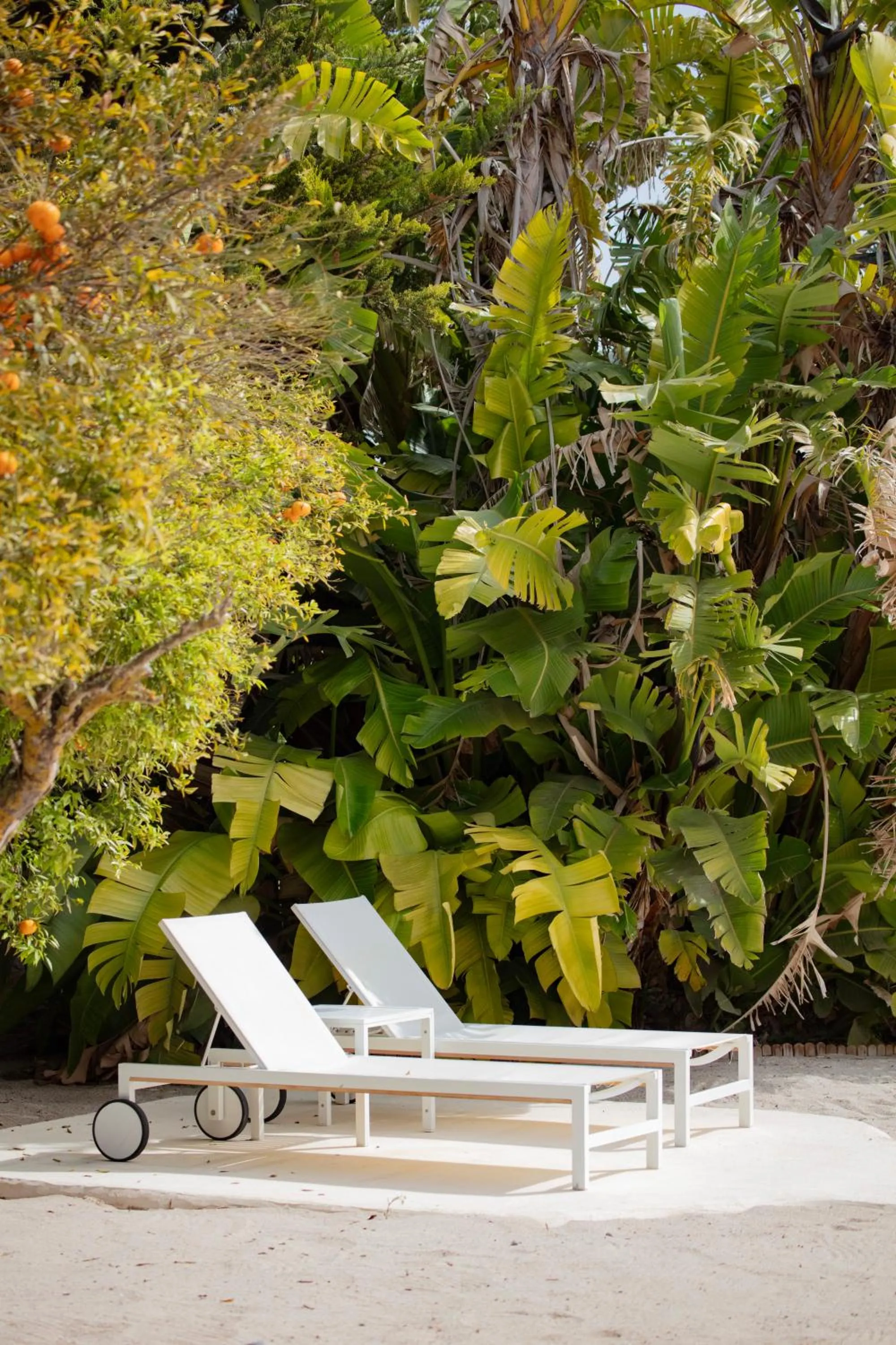 sunbed in Can Jaume Private Villas by Ocean Drive