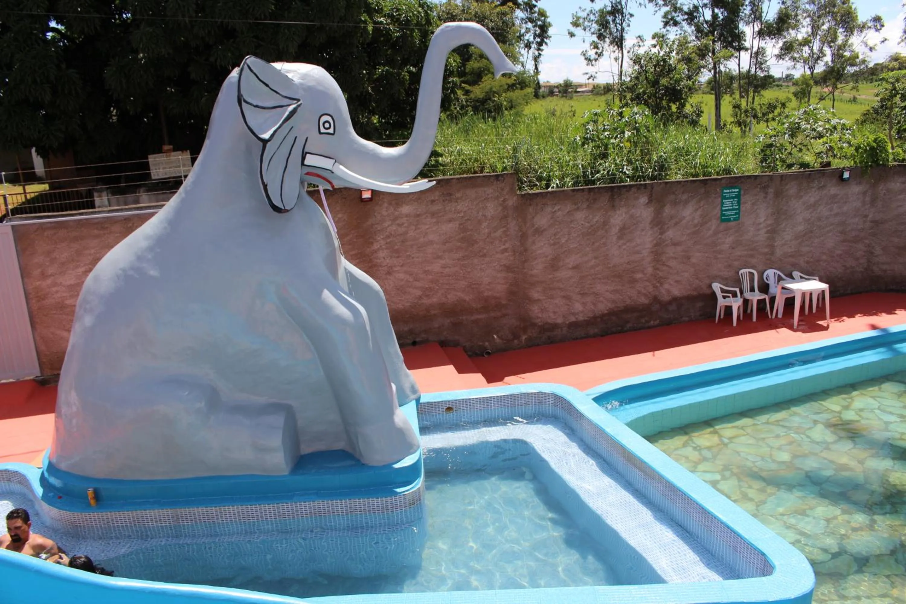 Pool view in Bica Pau Hotel