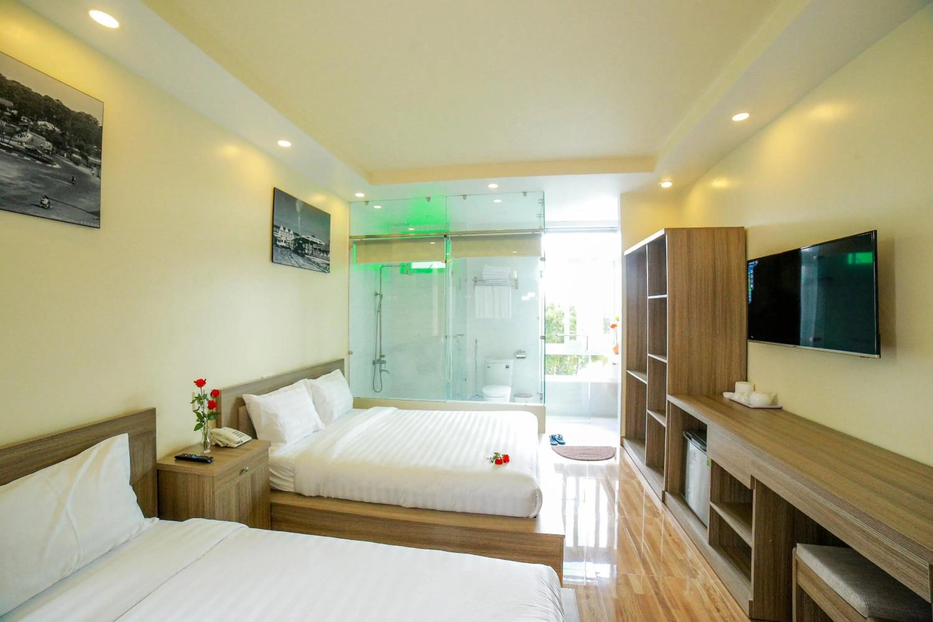 Bed in Nhật Nguyên Hotel