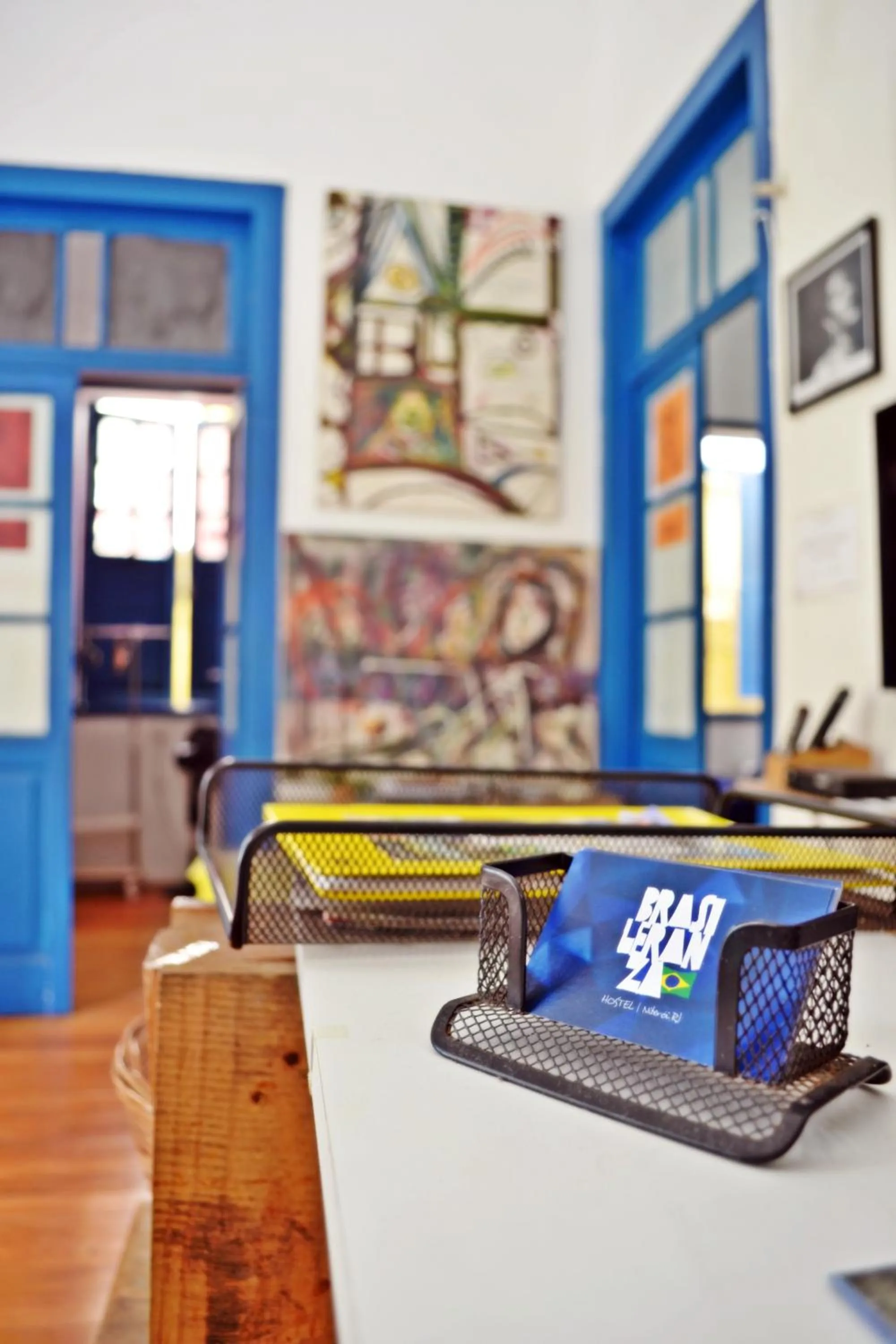 Lobby or reception in Brasileranza Hostel