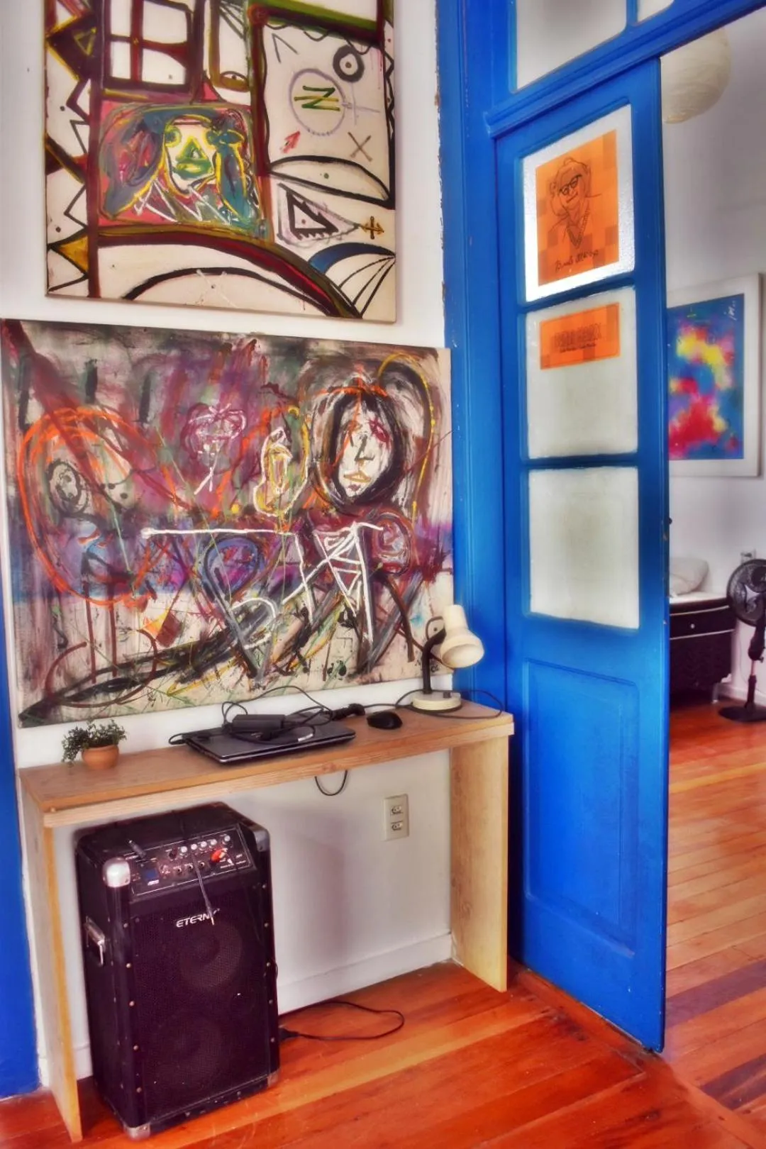 Lobby or reception in Brasileranza Hostel