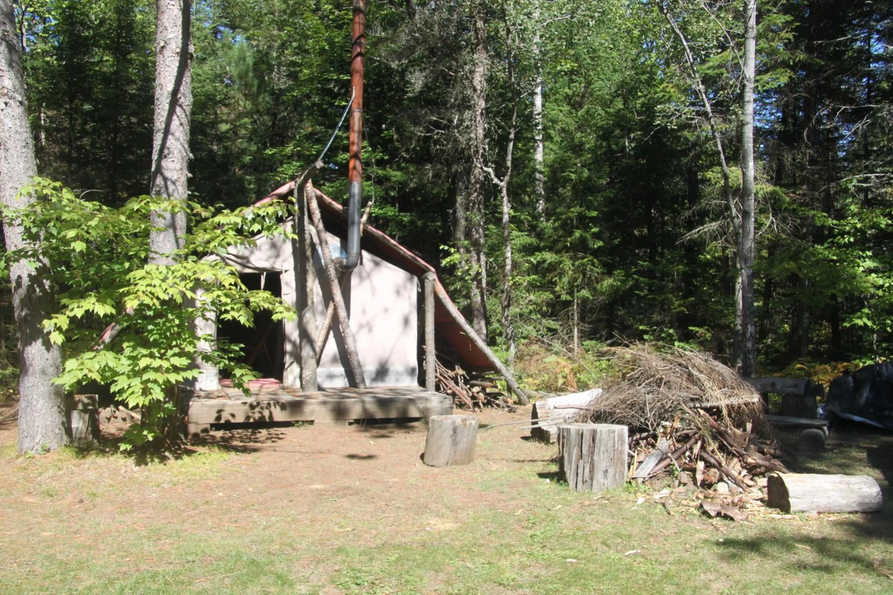 Garden in L'Auberge Refuge du Trappeur