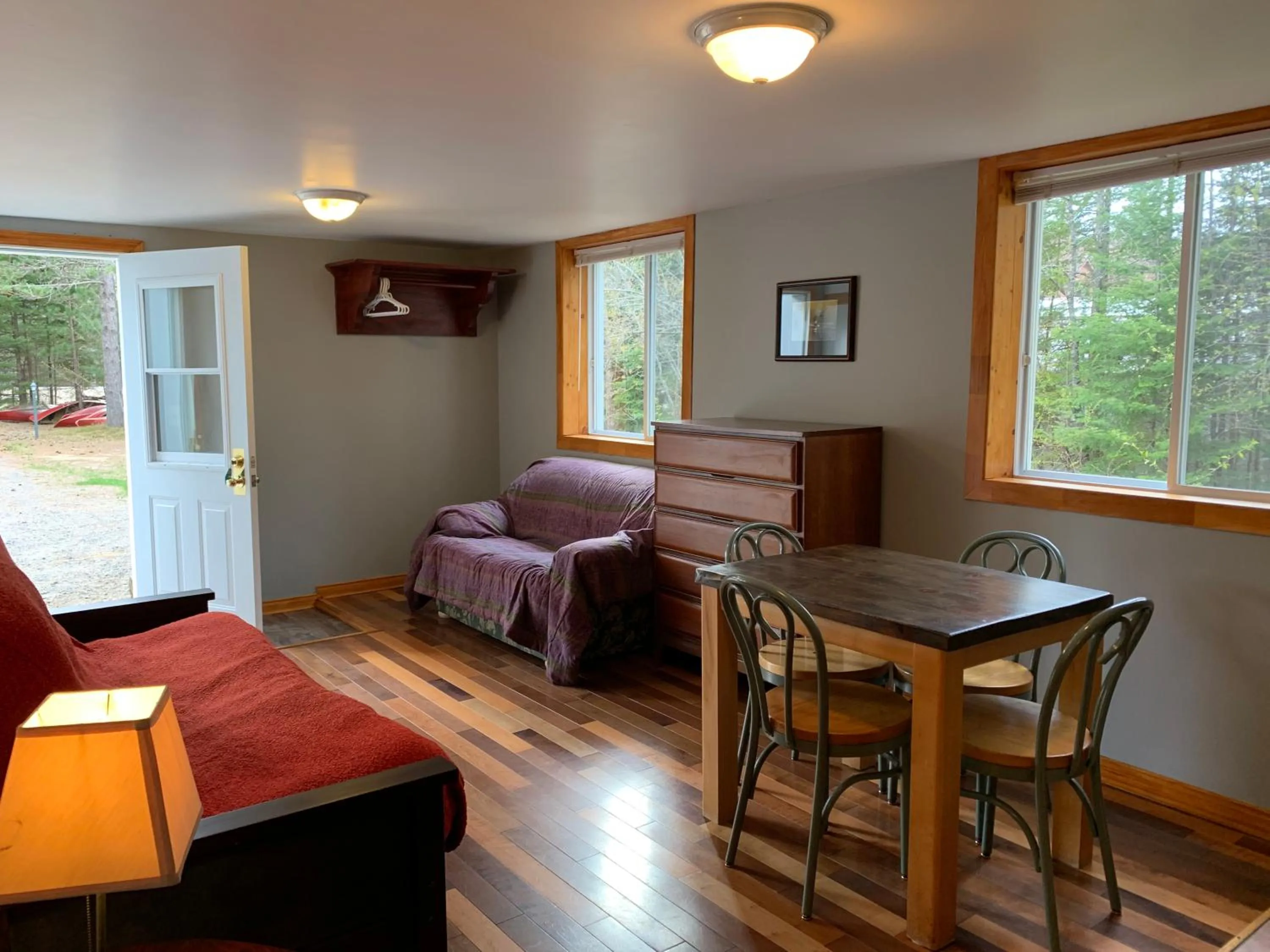 Living room in L'Auberge Refuge du Trappeur