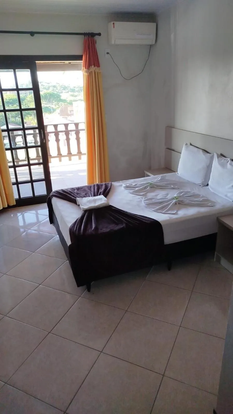 Bed in Hotel Panorâmico