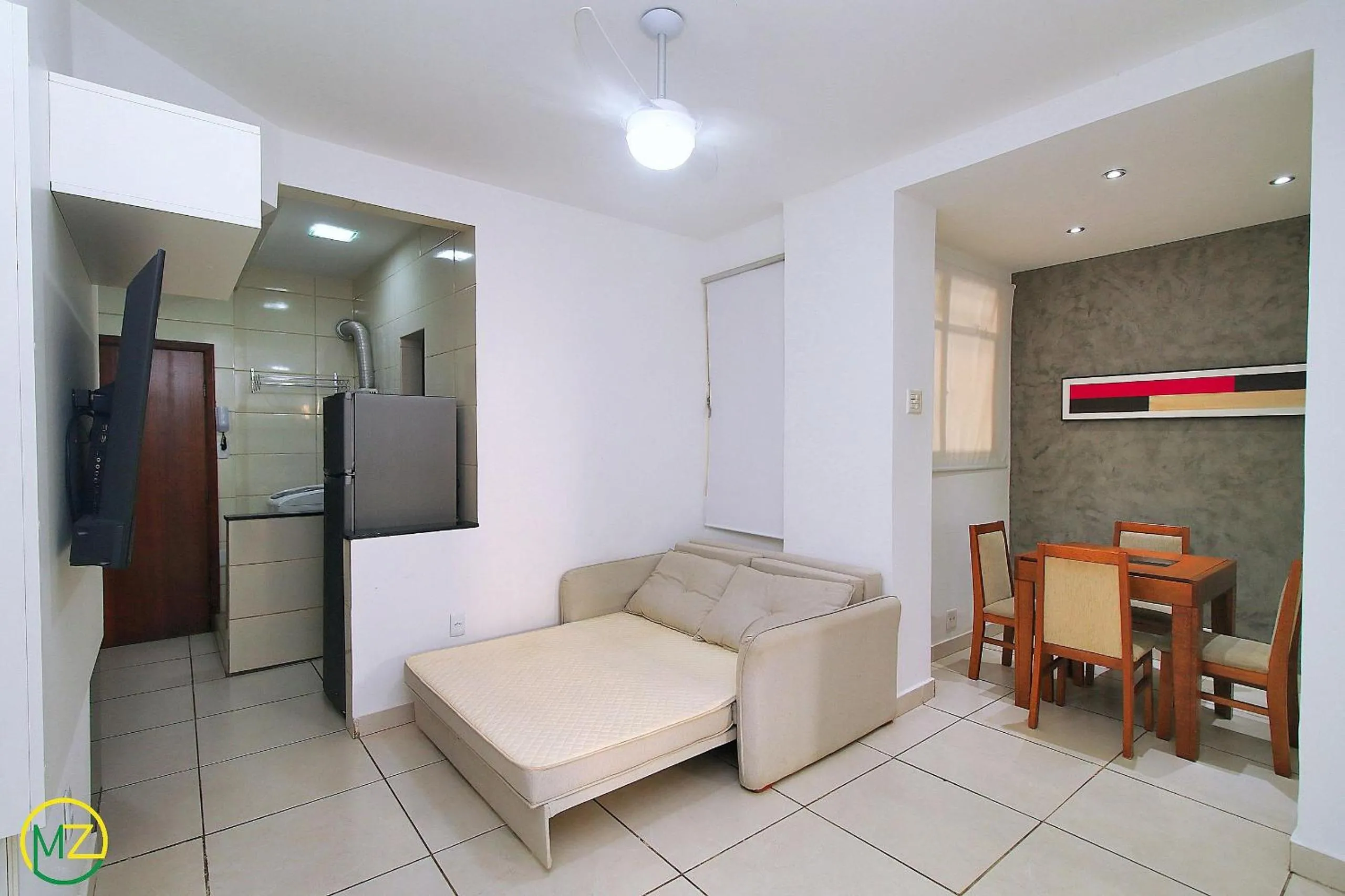 Ótimo 2 quartos na quadra da praia para 6 pessoas