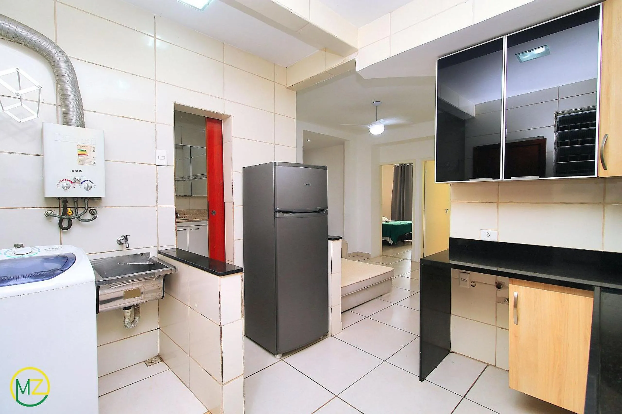 Ótimo 2 quartos na quadra da praia para 6 pessoas
