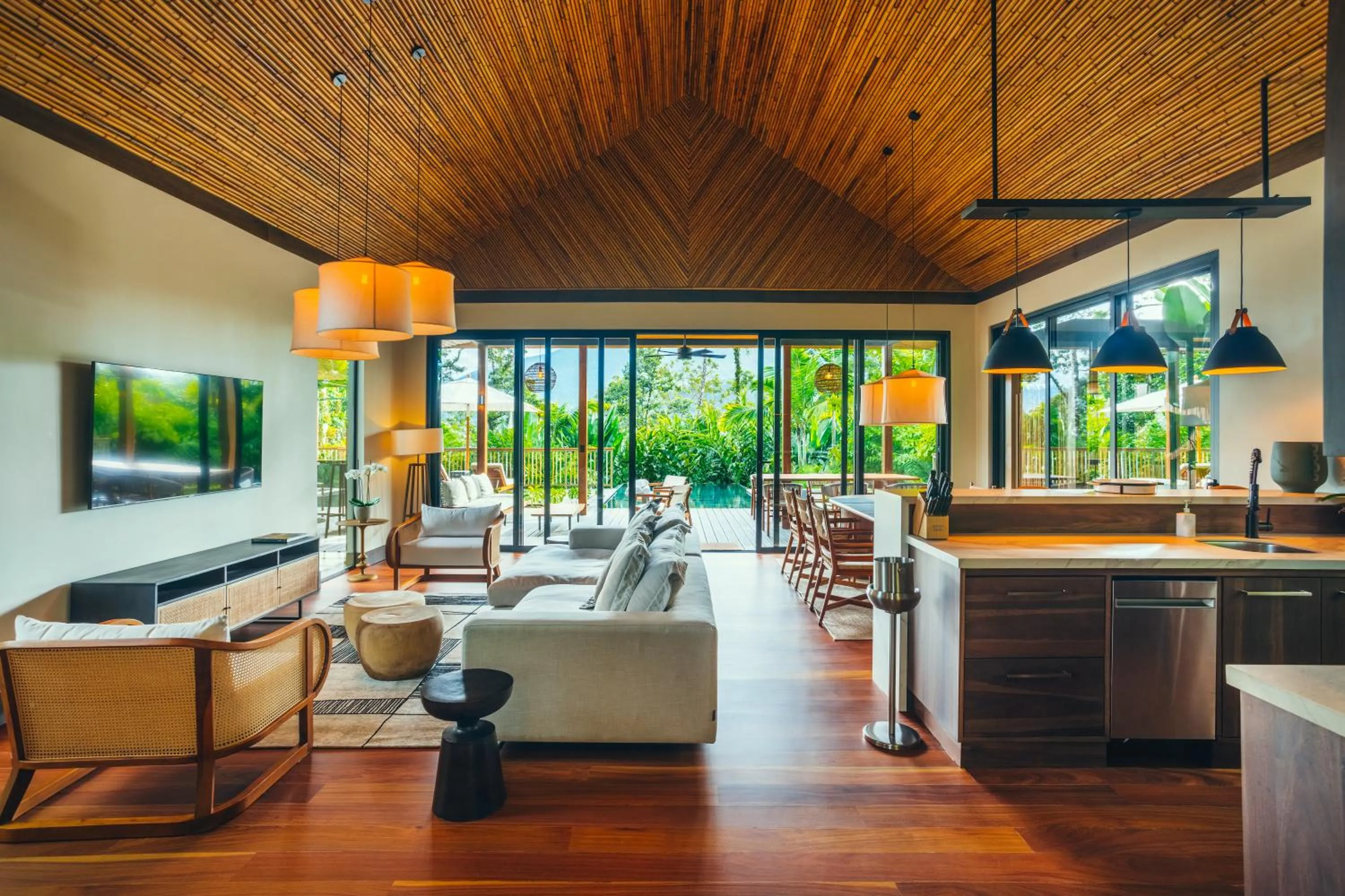 Living room in Nayara Tented Camp