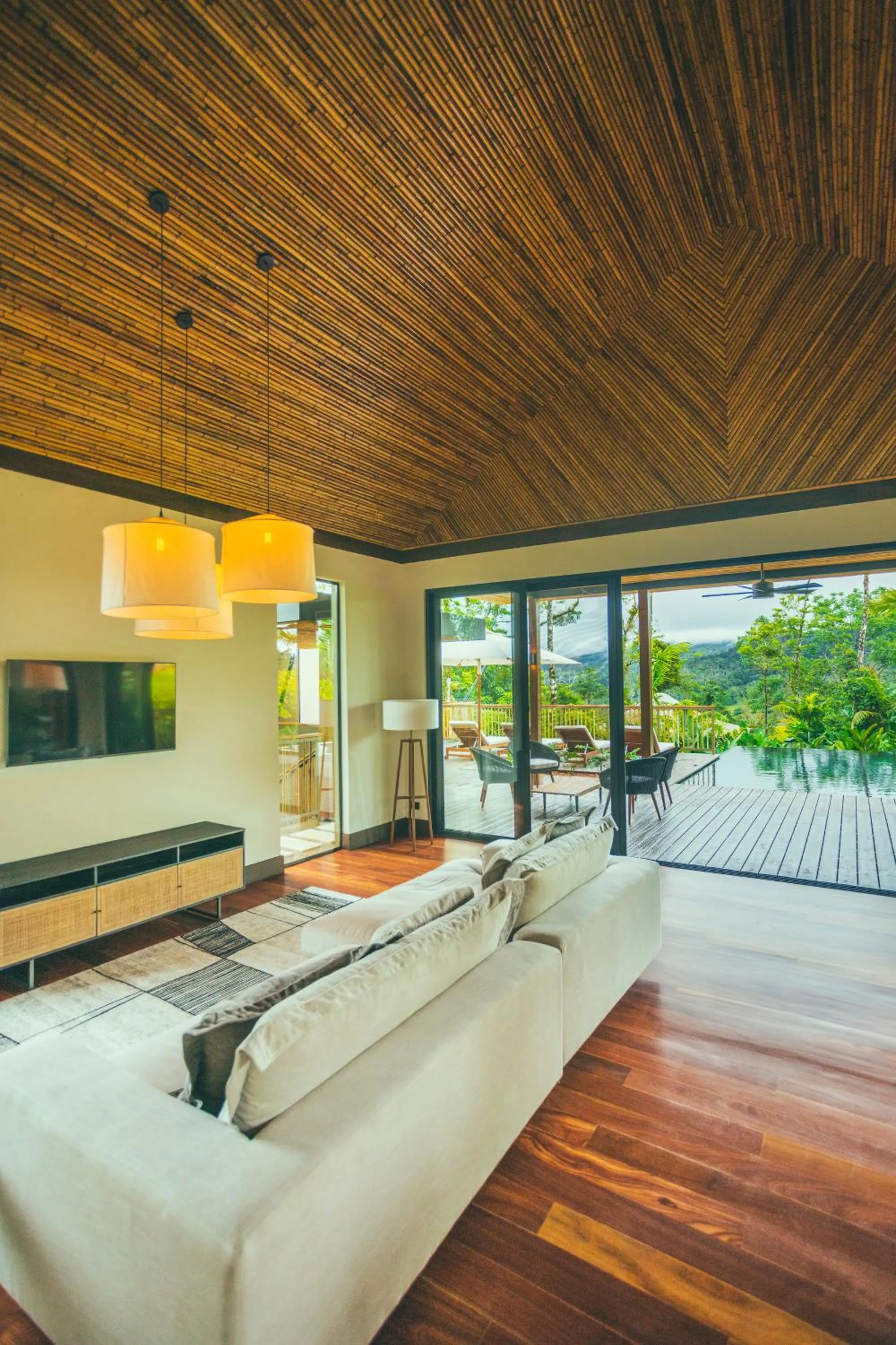 Living room in Nayara Tented Camp