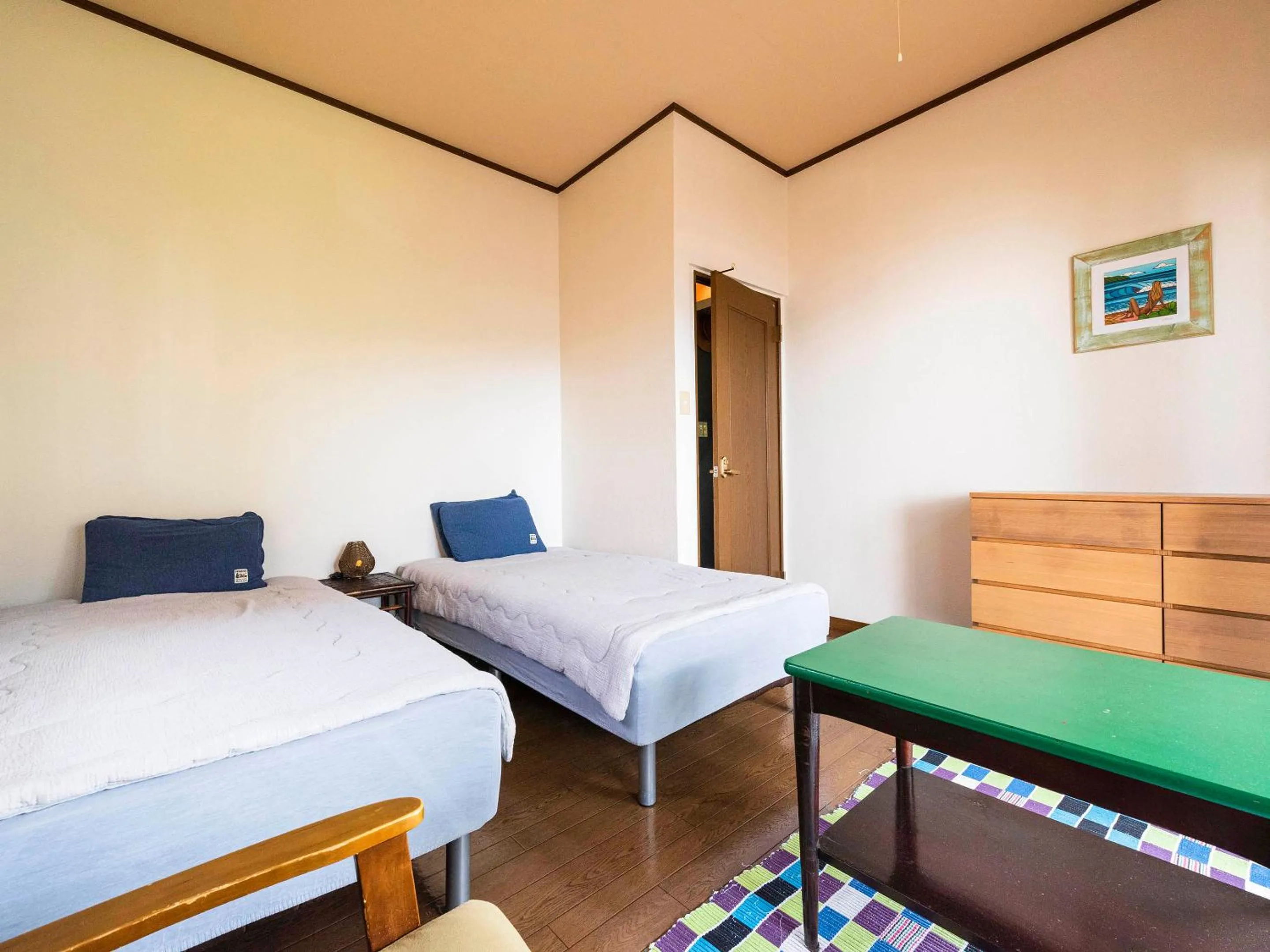 Photo of the whole room, Bed in Panorama