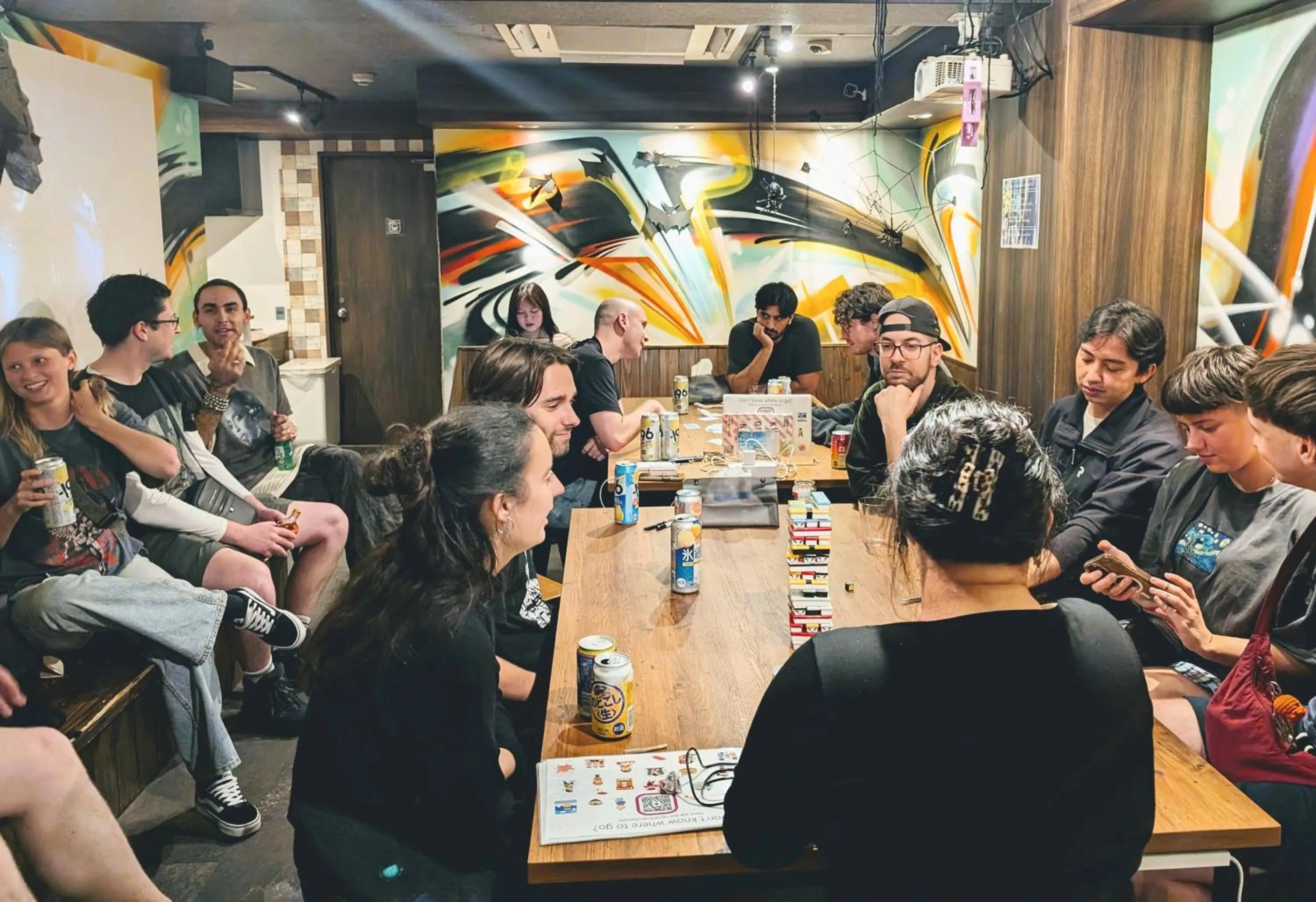 Living room in R Hostel Namba south