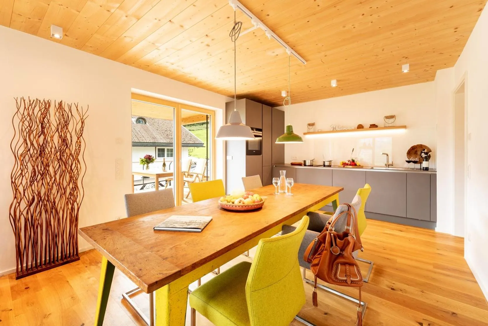 Communal kitchen in "Landhaus Panorama" - Luxuriöse Ferienwohnungen in bester Lage für gehobene Ansprüche