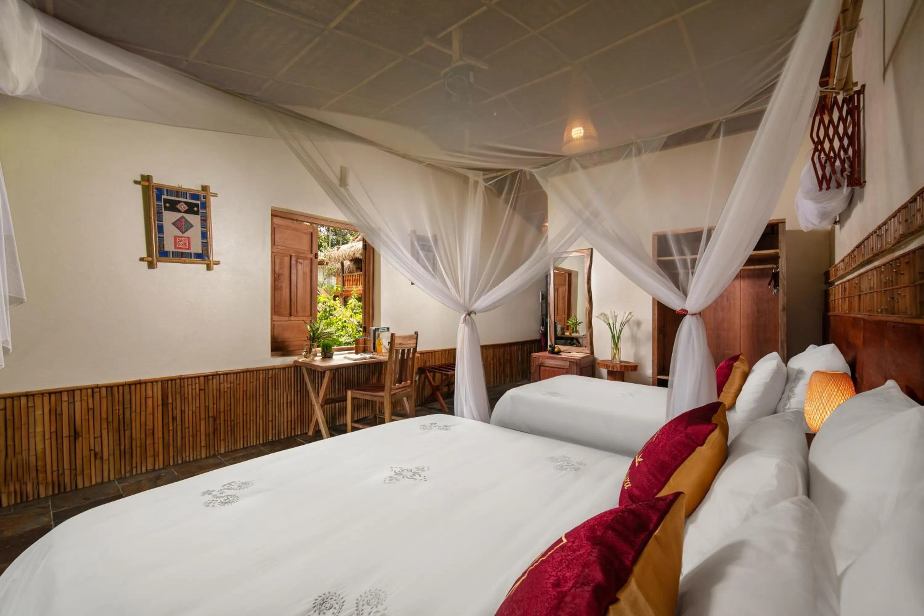 Bed in Pu Luong Natura