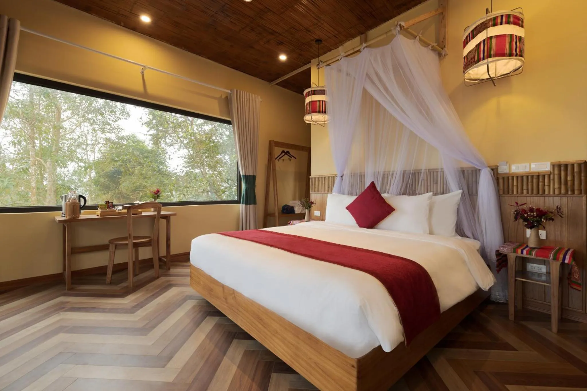 Bed in Pu Luong Natura