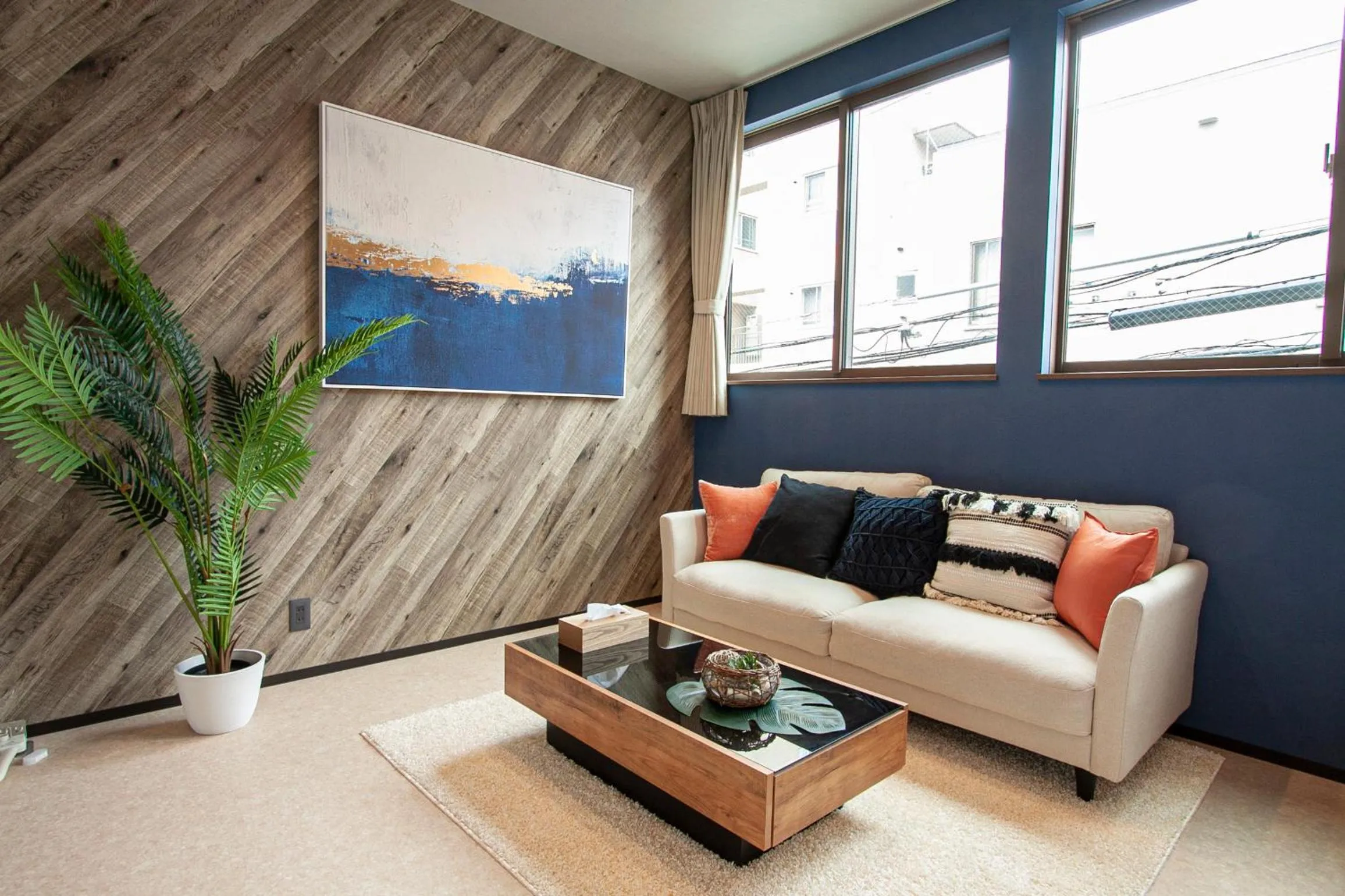 Photo of the whole room in UCHI Living stay NAKAJIMA park