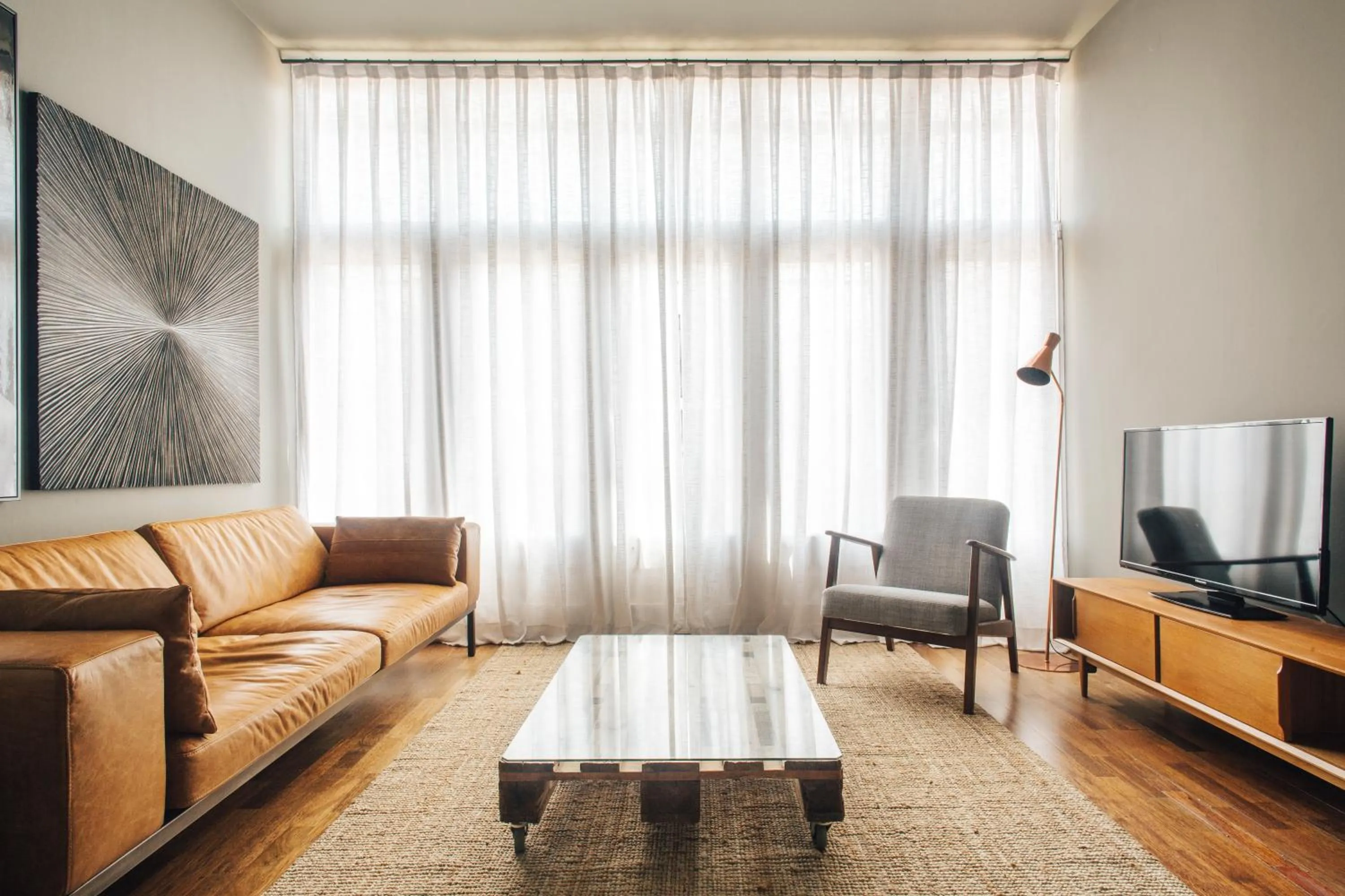 Living room in Barcelona Apartment Val