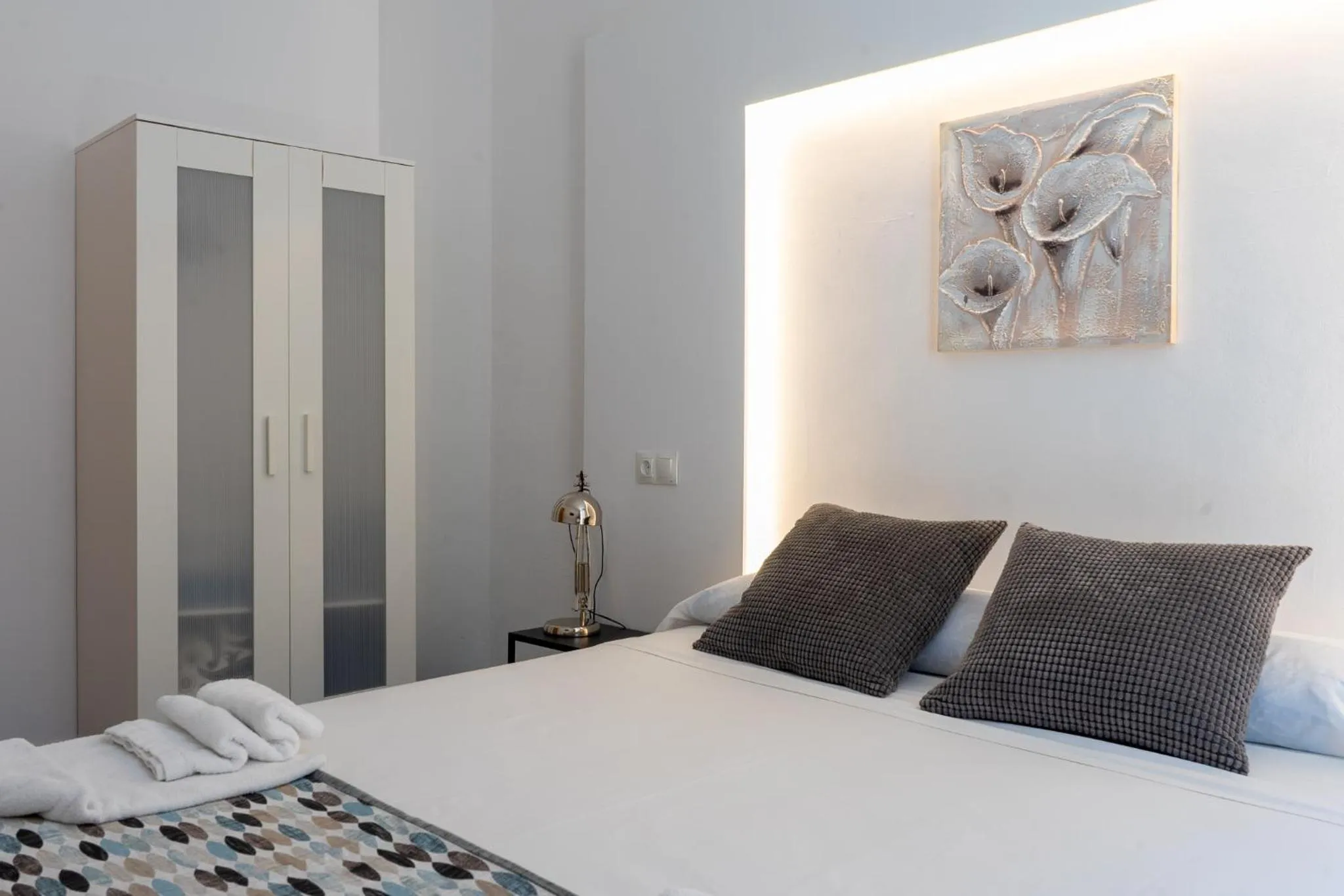 Bedroom, Bed in Mar y Arte Apartamentos