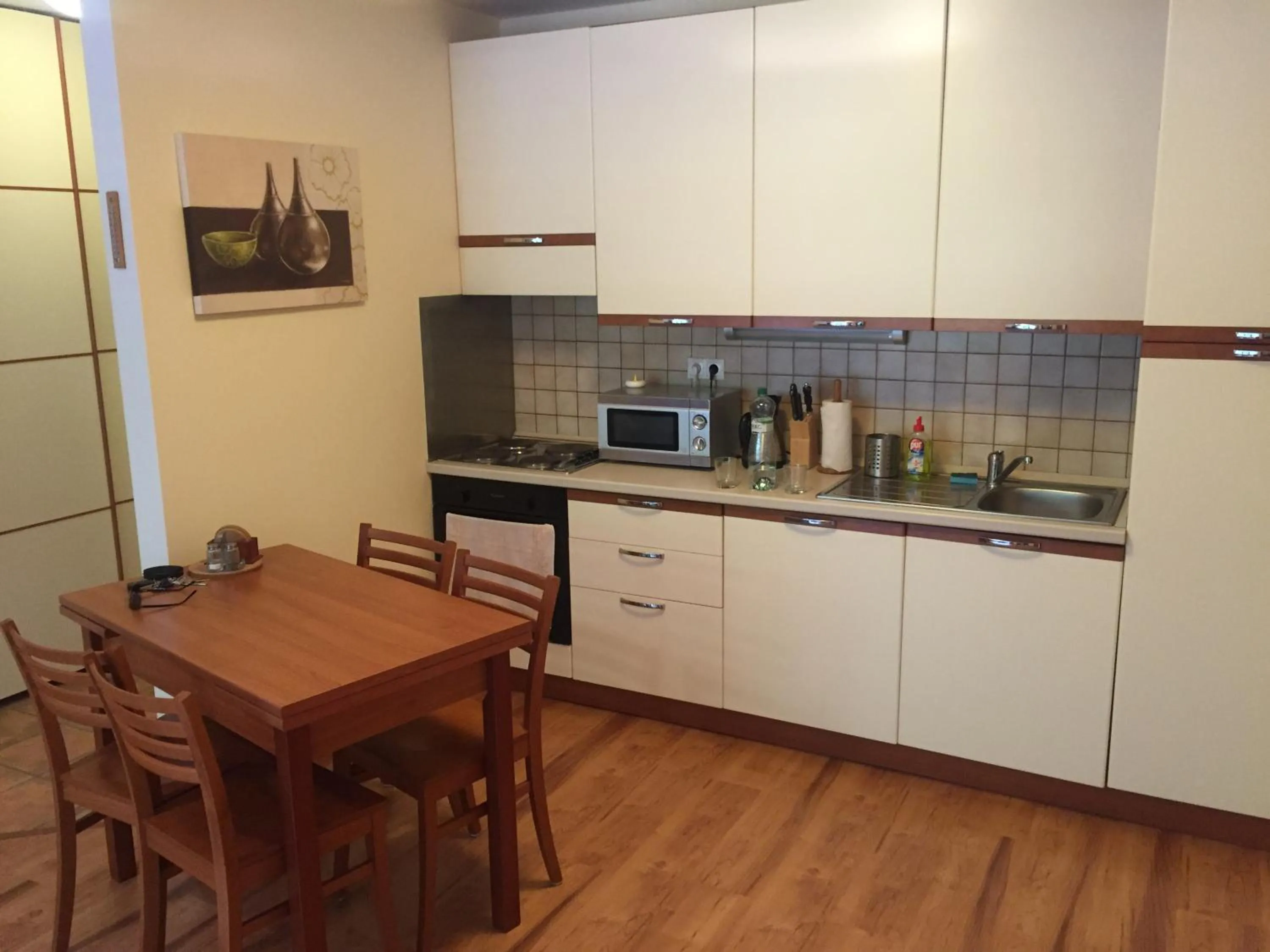 Kitchen or kitchenette in Apartmán KLAUDIA Tále