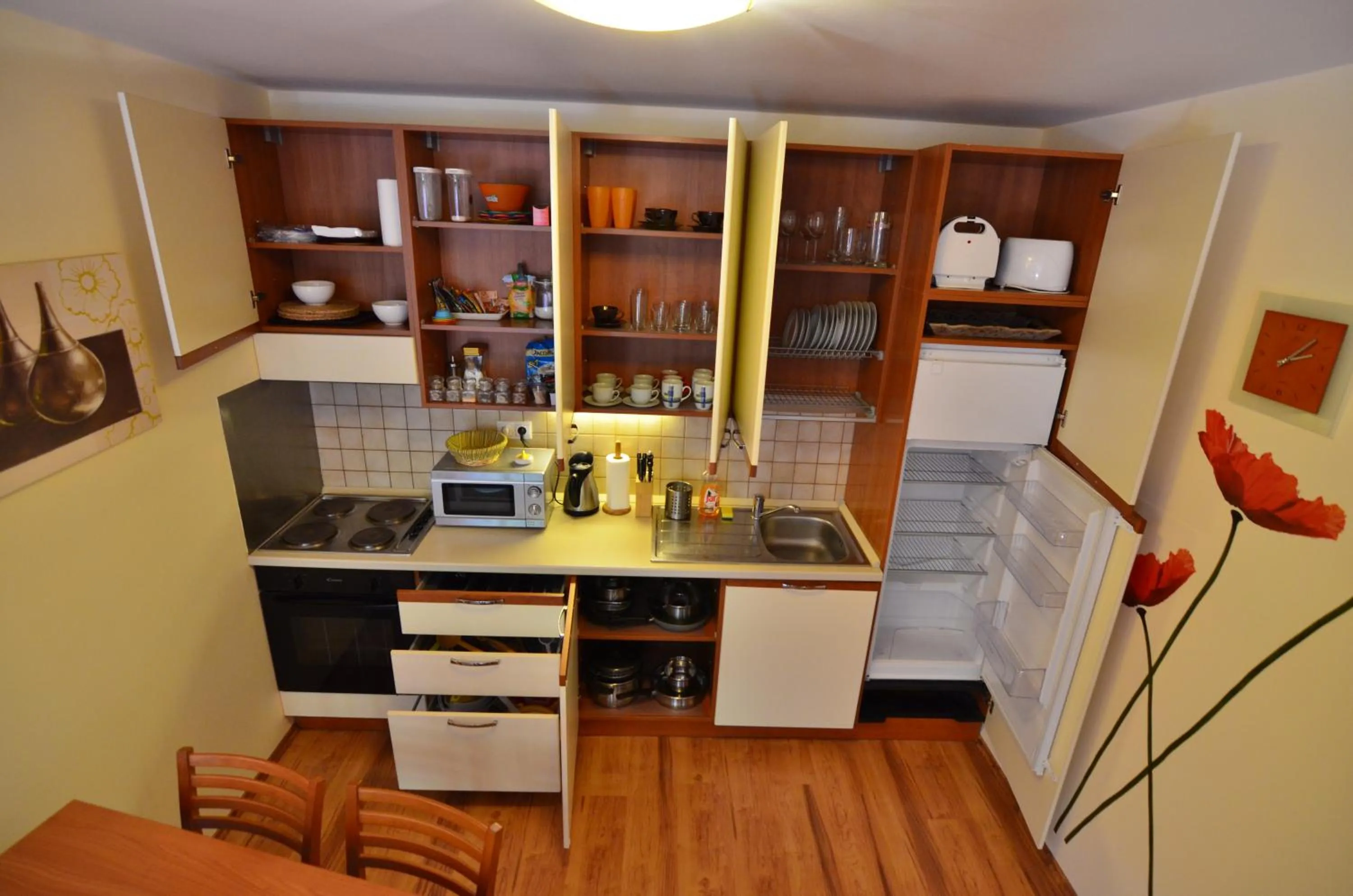 Kitchen or kitchenette in Apartmán KLAUDIA Tále