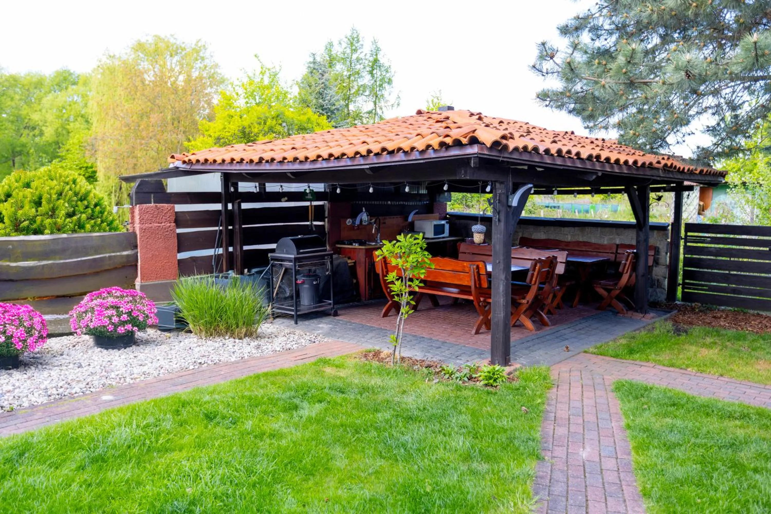BBQ facilities in Gościniec Pod Markizami