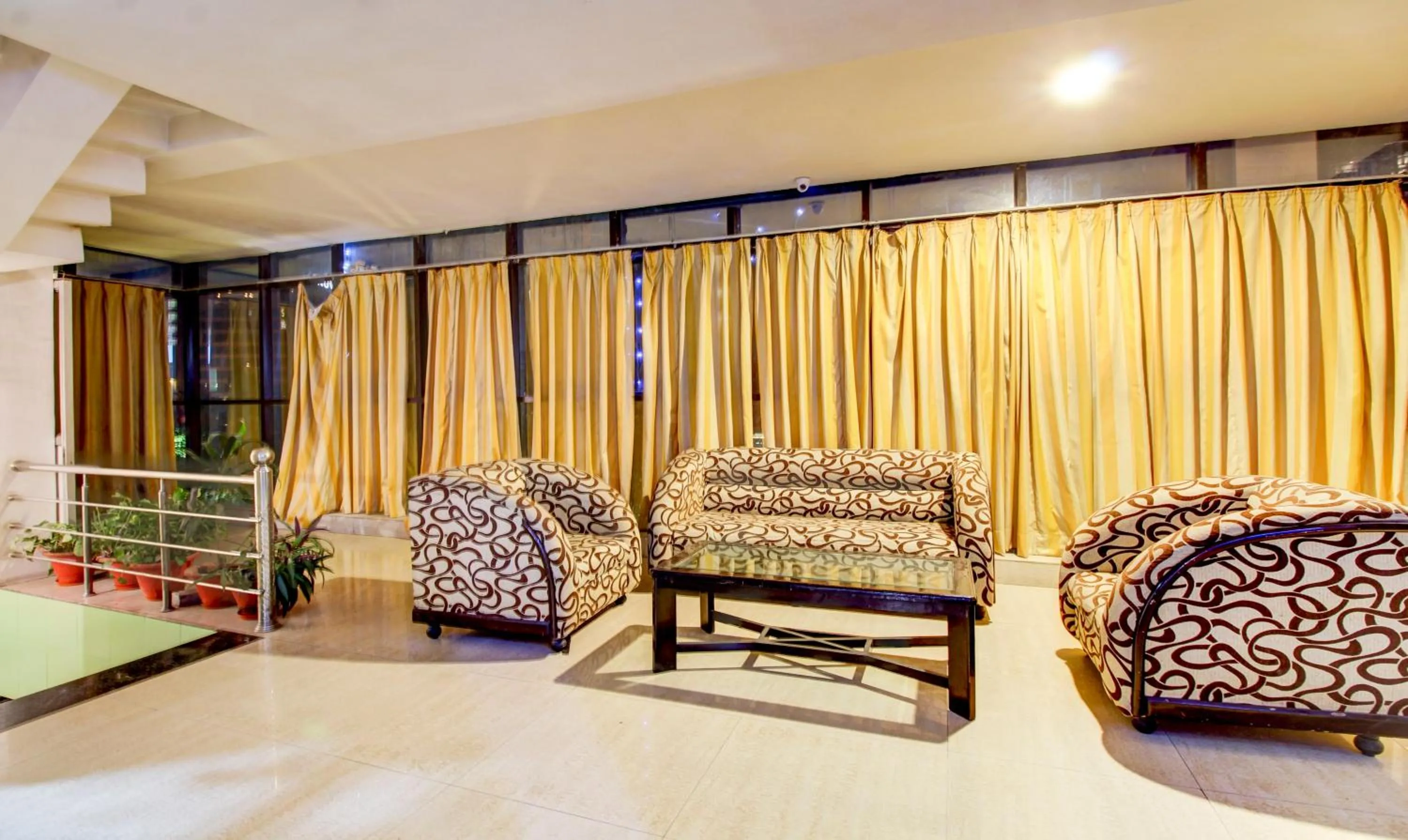 Seating area in Hotel Amanda