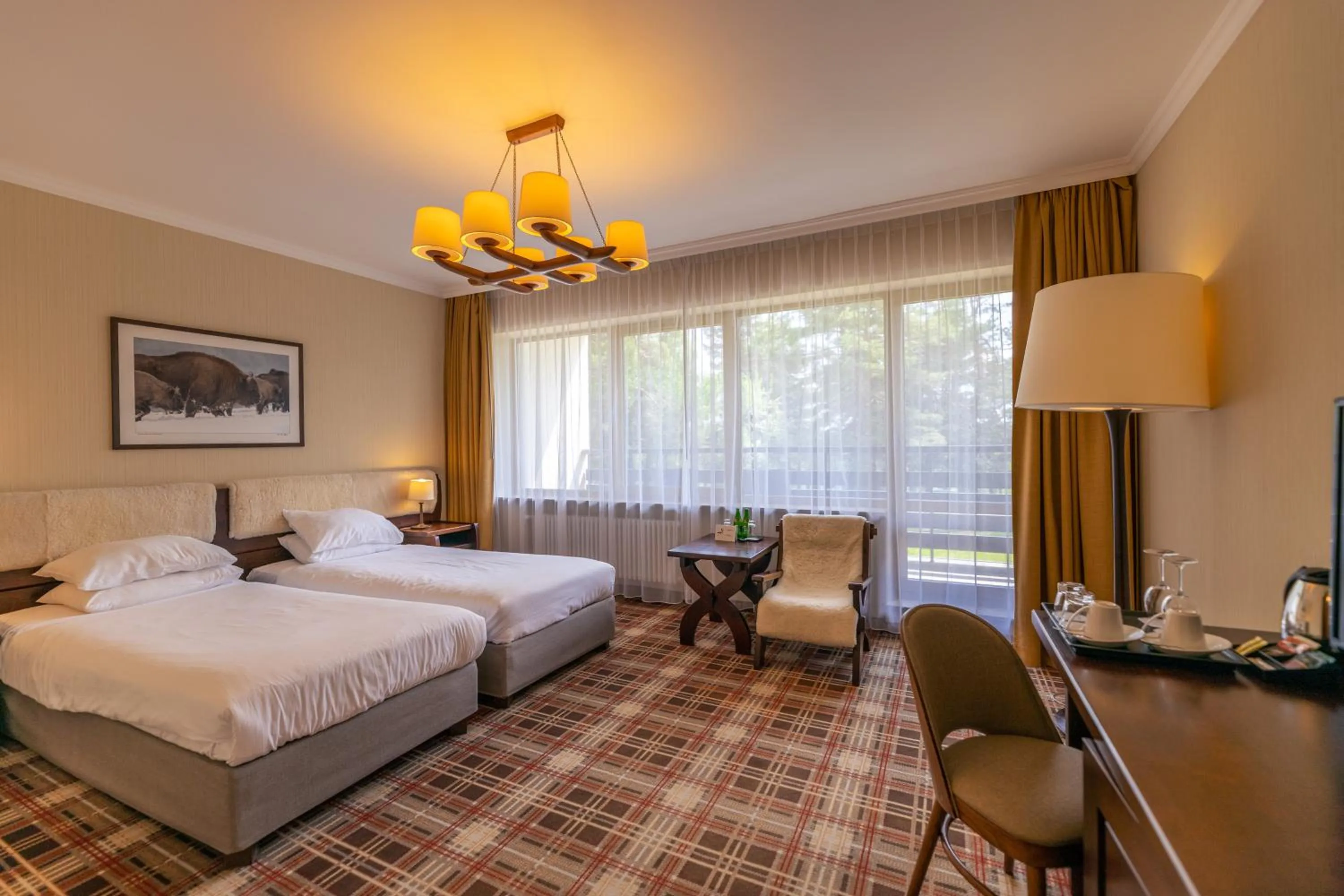 Bed in Hotel Arłamów