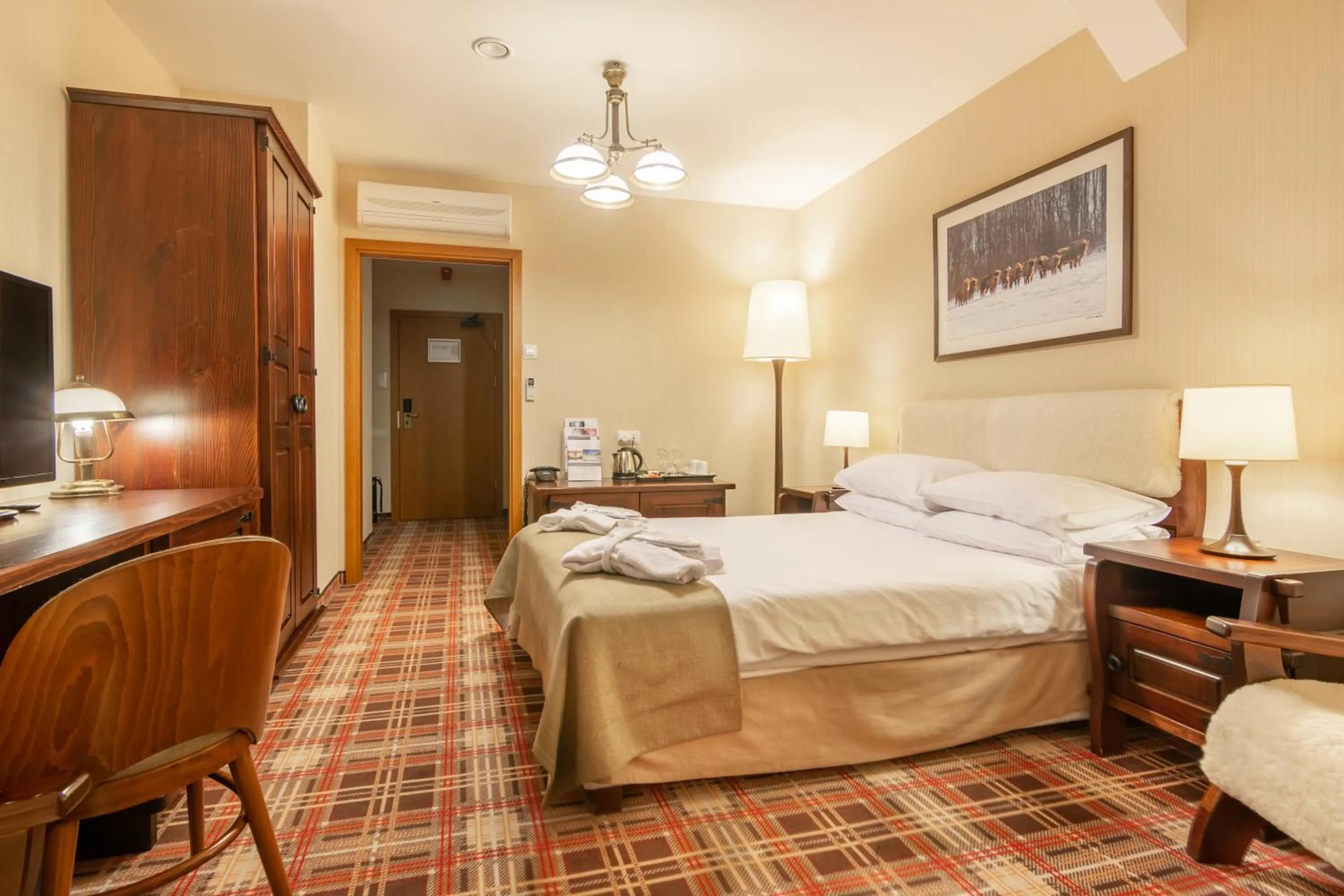 Bed in Hotel Arłamów