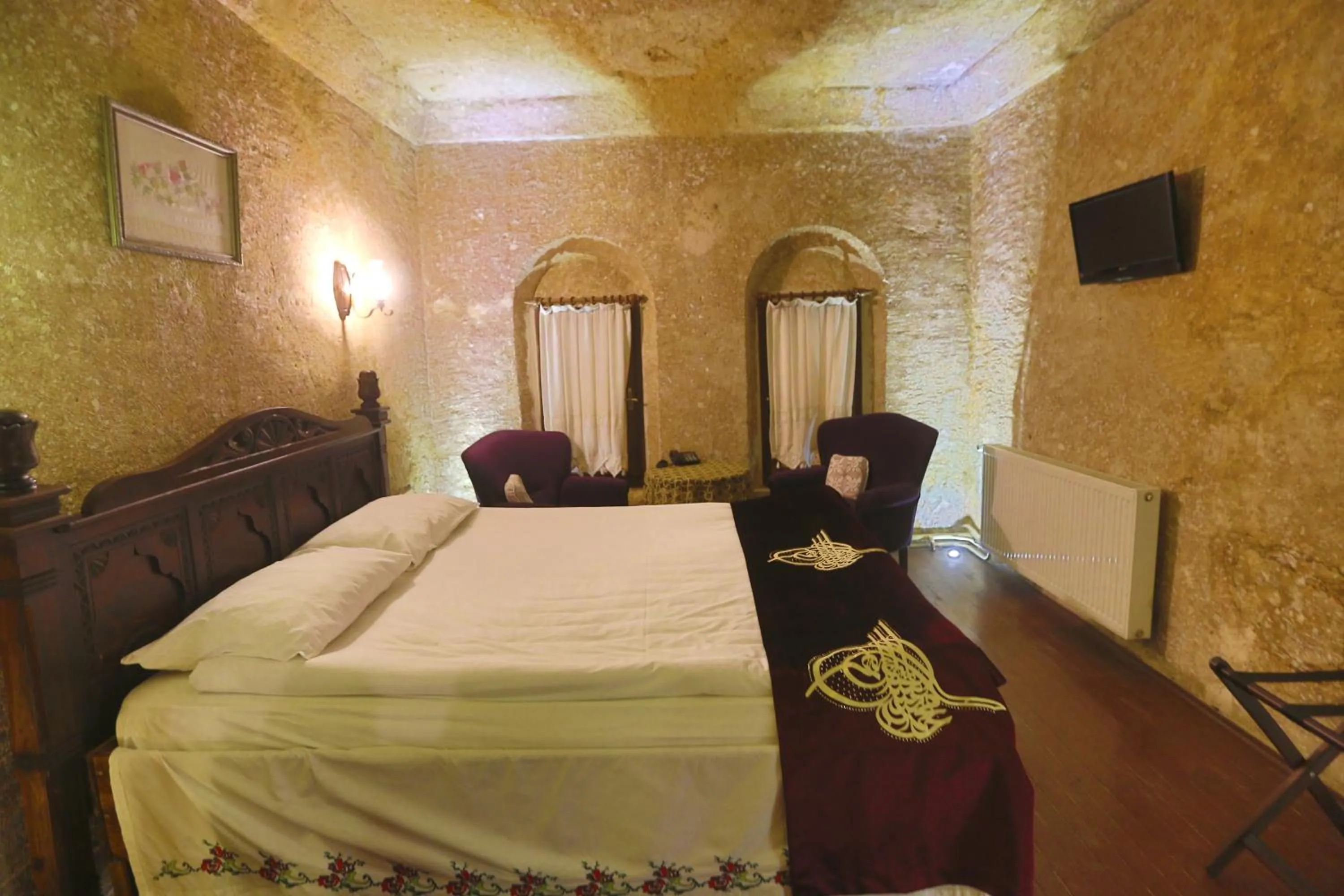 Bedroom, Bed in Cappadocia Abras Cave Hotel
