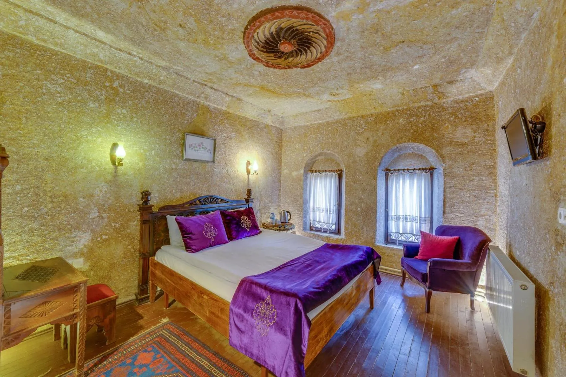 Bedroom, Bed in Cappadocia Abras Cave Hotel