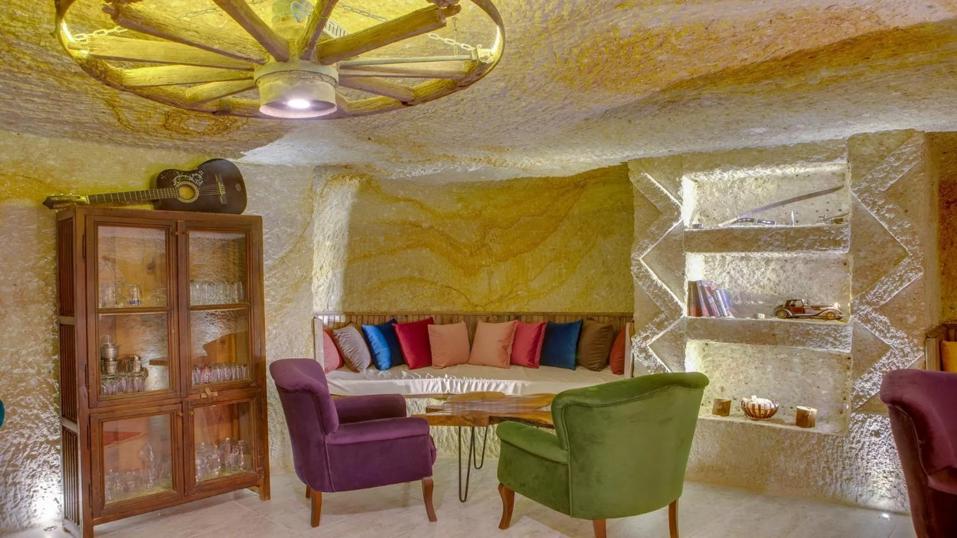 Seating area in Cappadocia Abras Cave Hotel